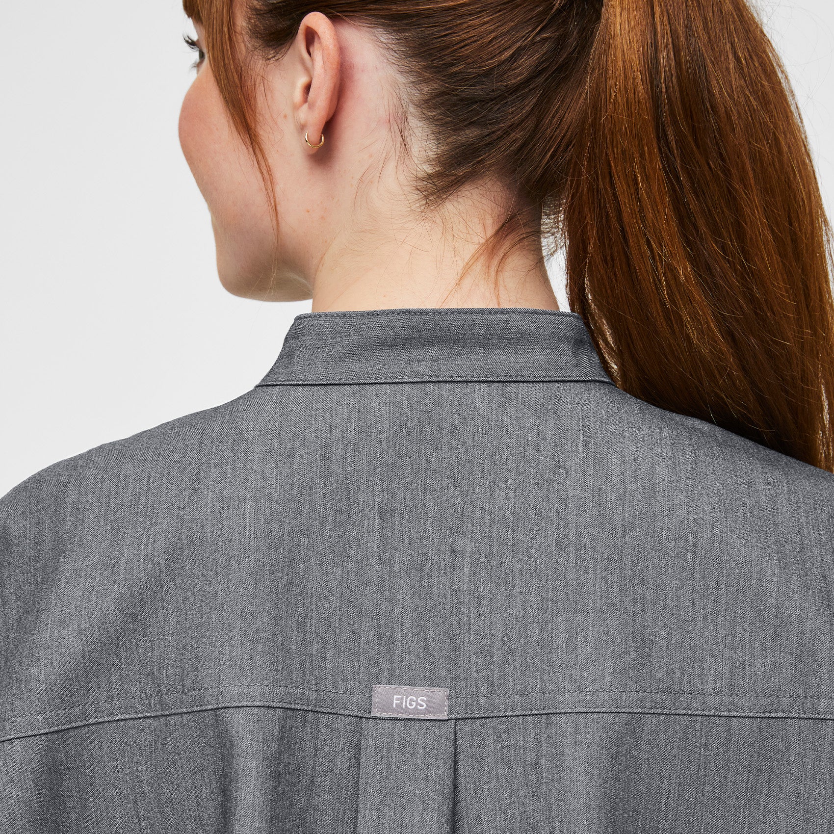 women's Graphite Rafaela™ - Oversized Scrub Top (3XL - 6XL) - Image 5