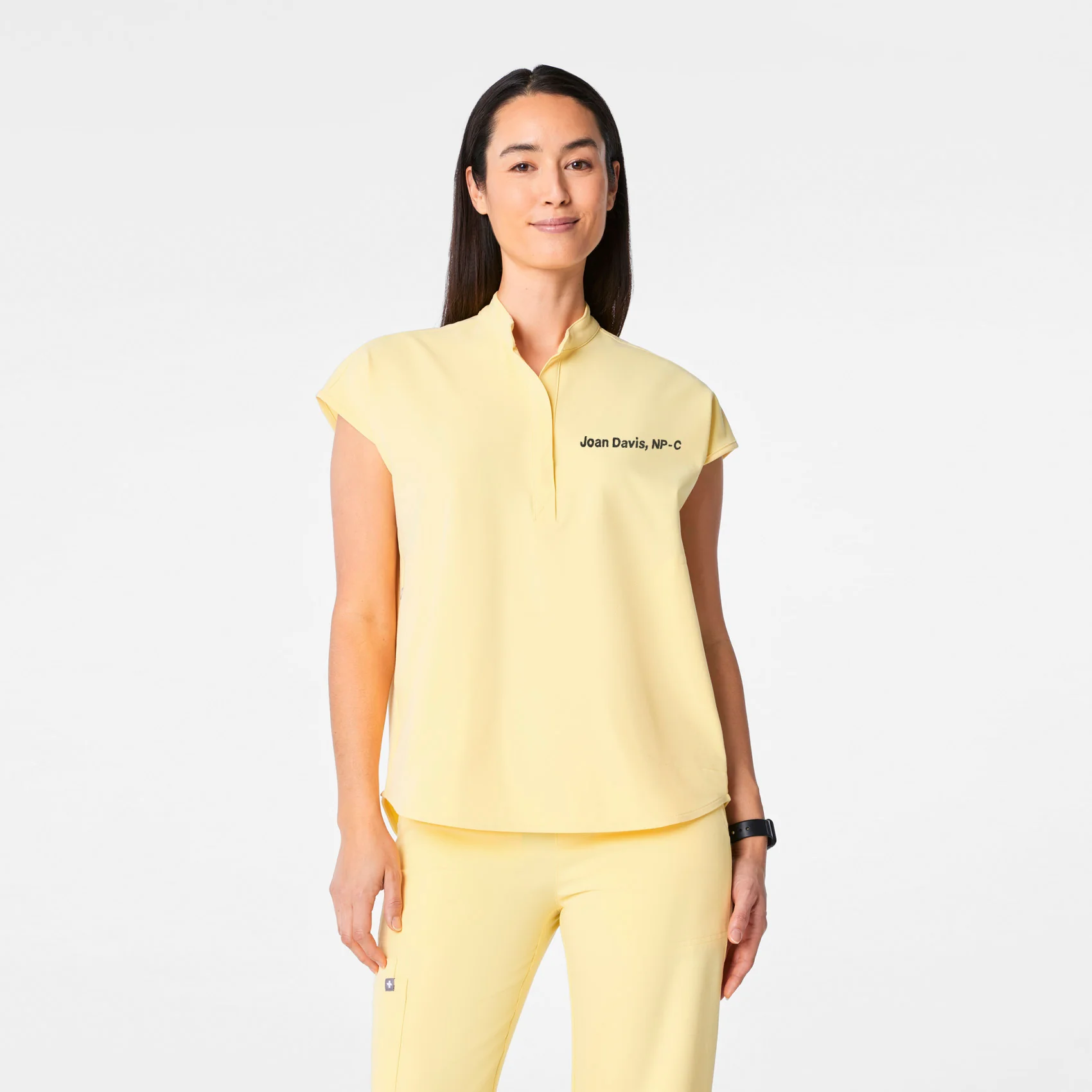 women's Butter Yellow Rafaela - Oversized Scrub Top™ - Image 2