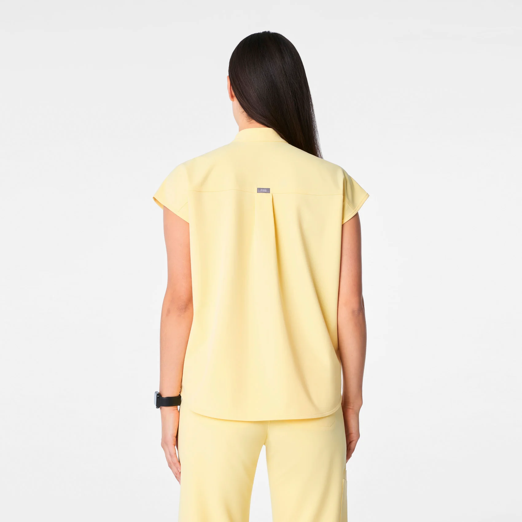 women's Butter Yellow Rafaela - Oversized Scrub Top™ - Image 5