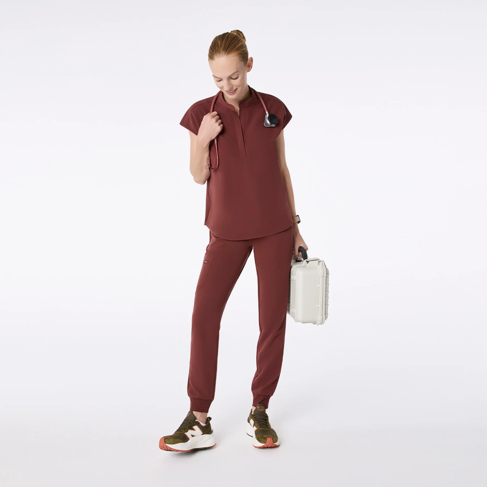 women's Walnut Rafaela - Oversized Scrub Top™ - Image 2