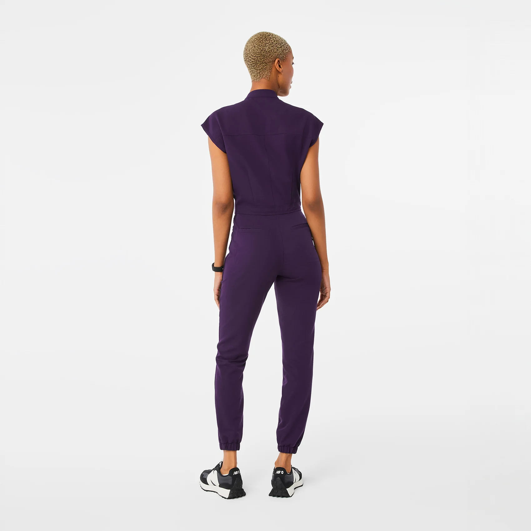 women's Purple Jam Rafaela Cargo Jogger - Petite ScrubJumpsuit™ - Image 2