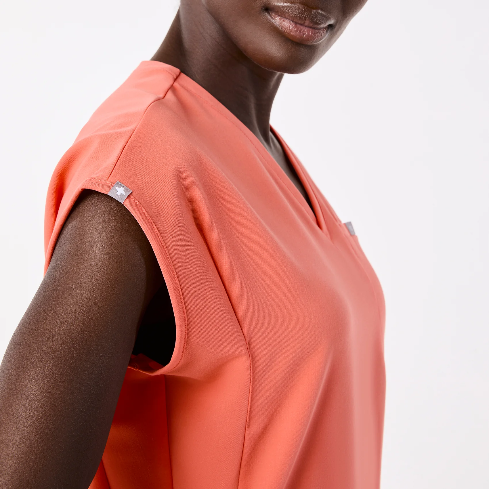 women's Sunset Drift Raleigh V-Neck - Scrub Top - Image 7