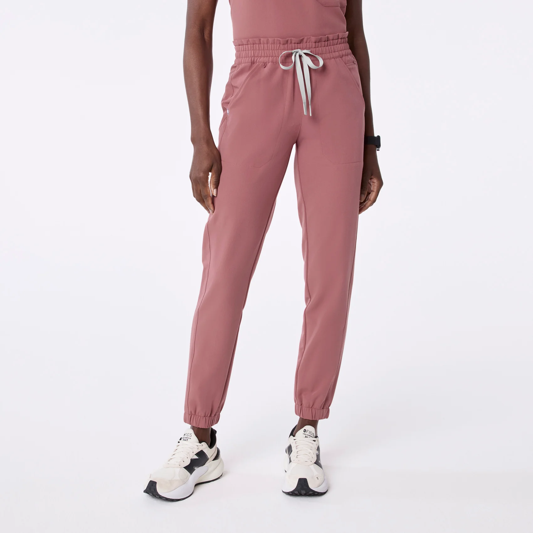 women's Mauve Regina High Waisted Slim Jogger - Tall Scrub Pant