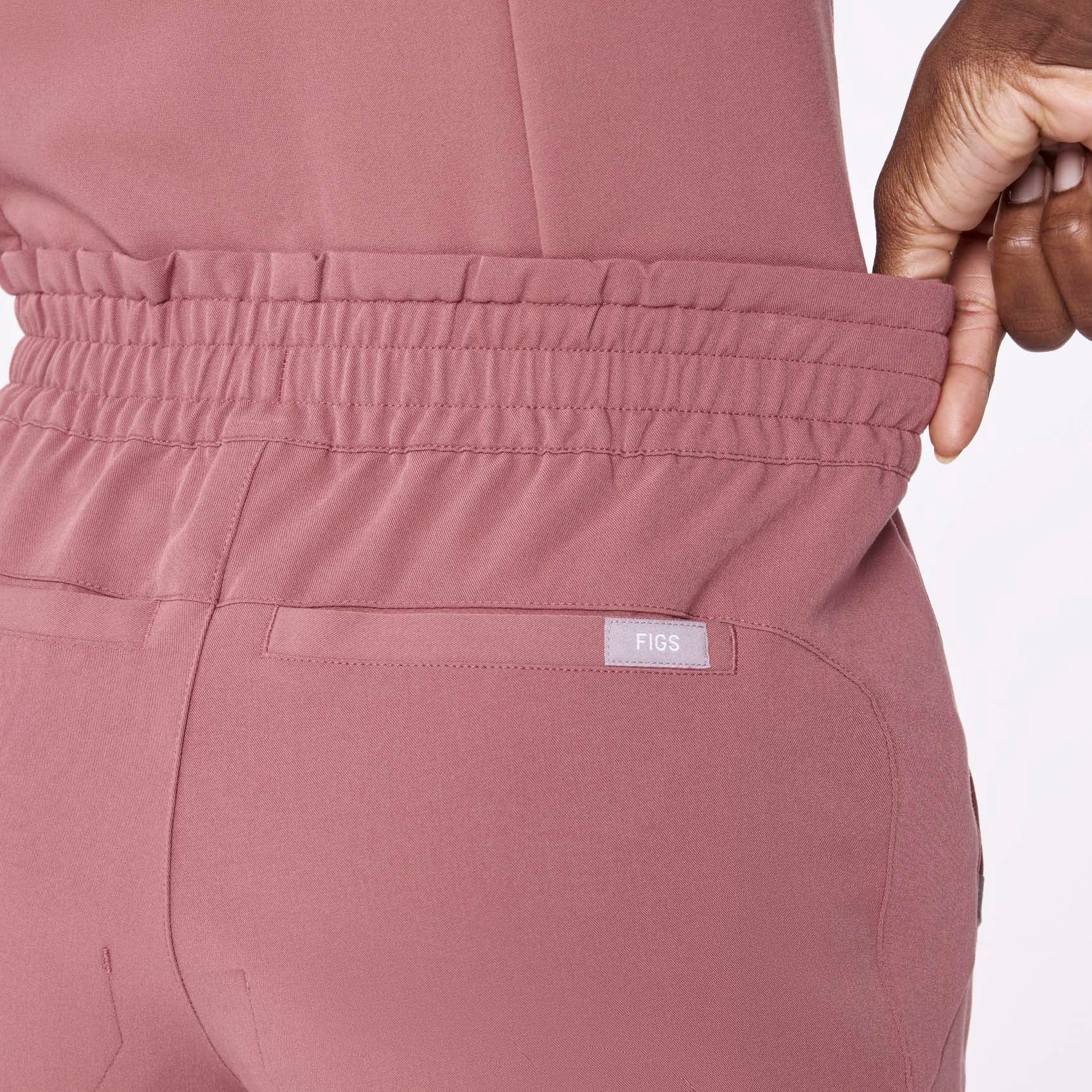 women's Mauve Regina High Waisted Slim Jogger - Tall Scrub Pant - Image 6