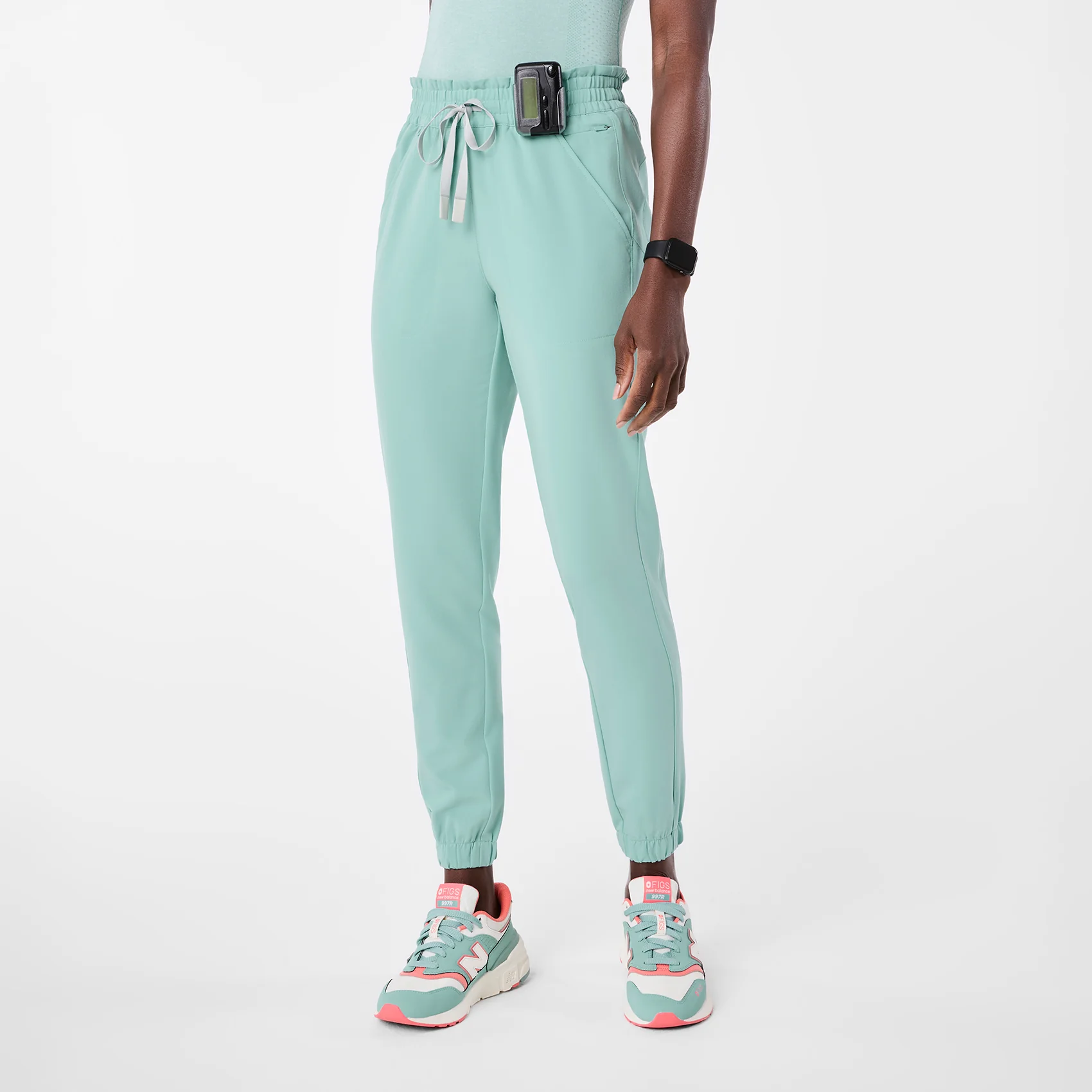 women's Seaglass Regina High Waisted Slim Jogger - Tall Scrub Pant