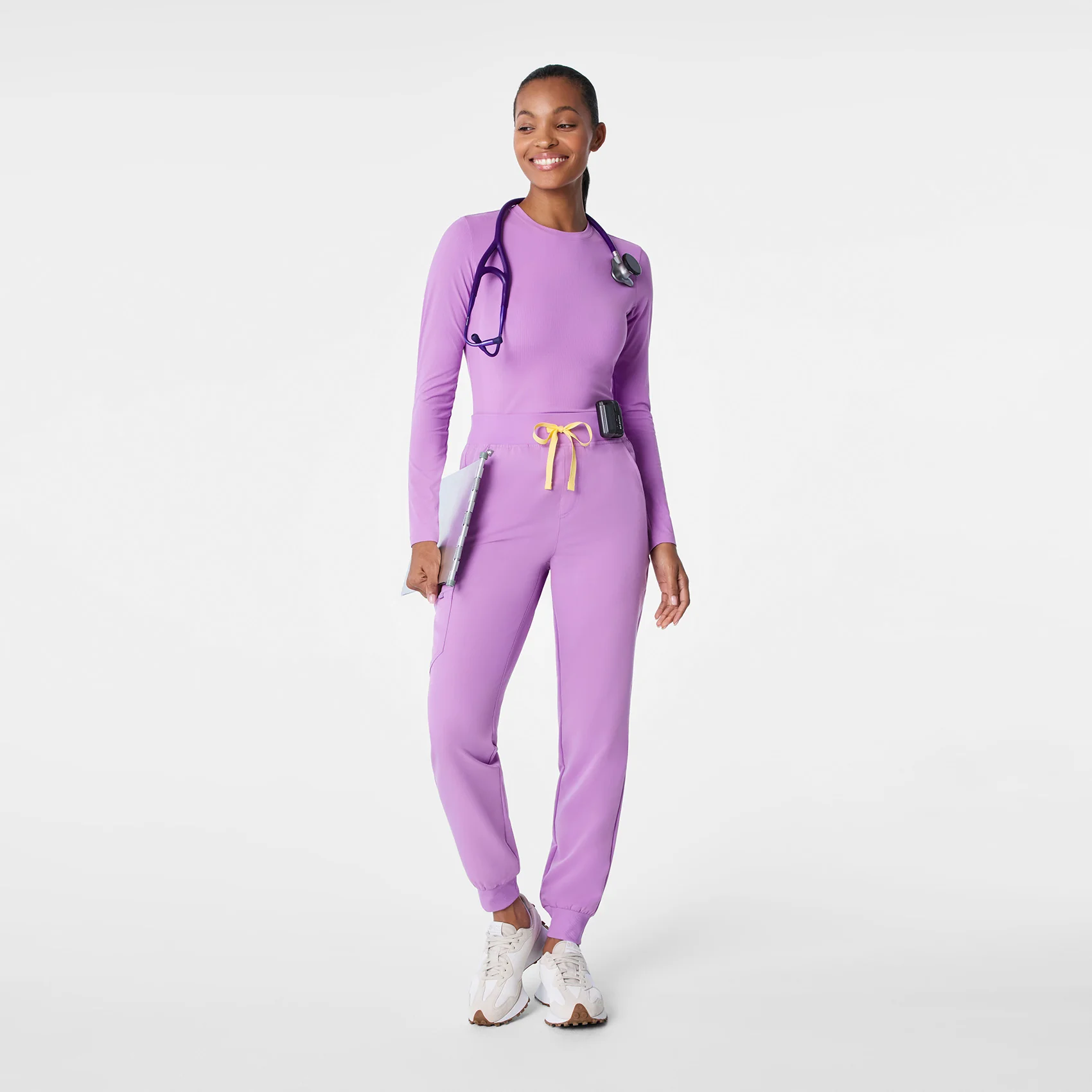 women's Wild Iris Ribbed - Longsleeve Underscrub - Image 3
