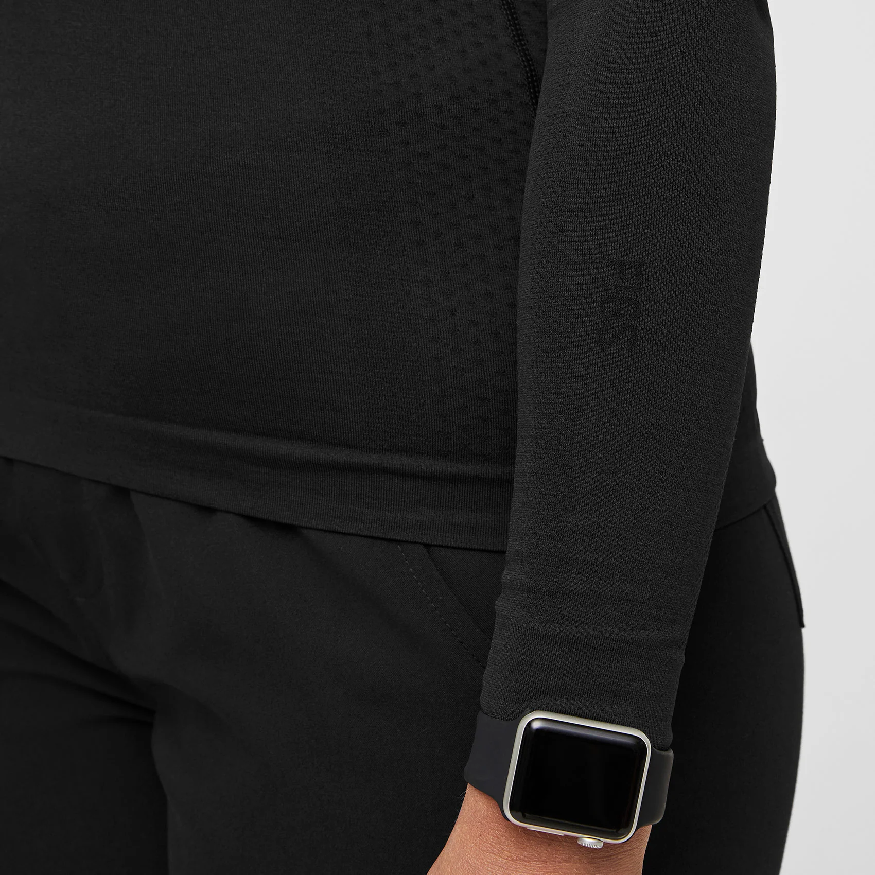 women's Black Salta Seamless - Longsleeve Underscrub (3XL-6XL) - Image 5