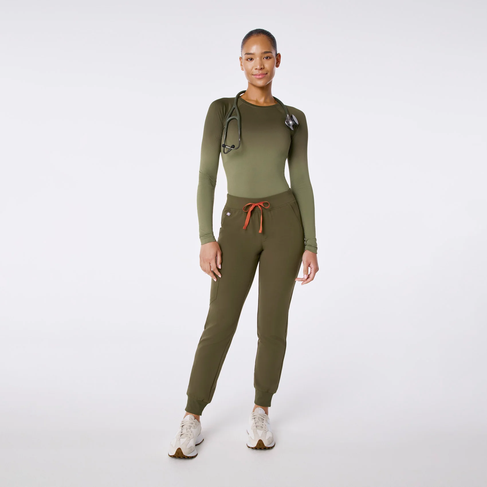 women's Ombre Spruce Salta Seamless - Longsleeve Underscrub - Image 2