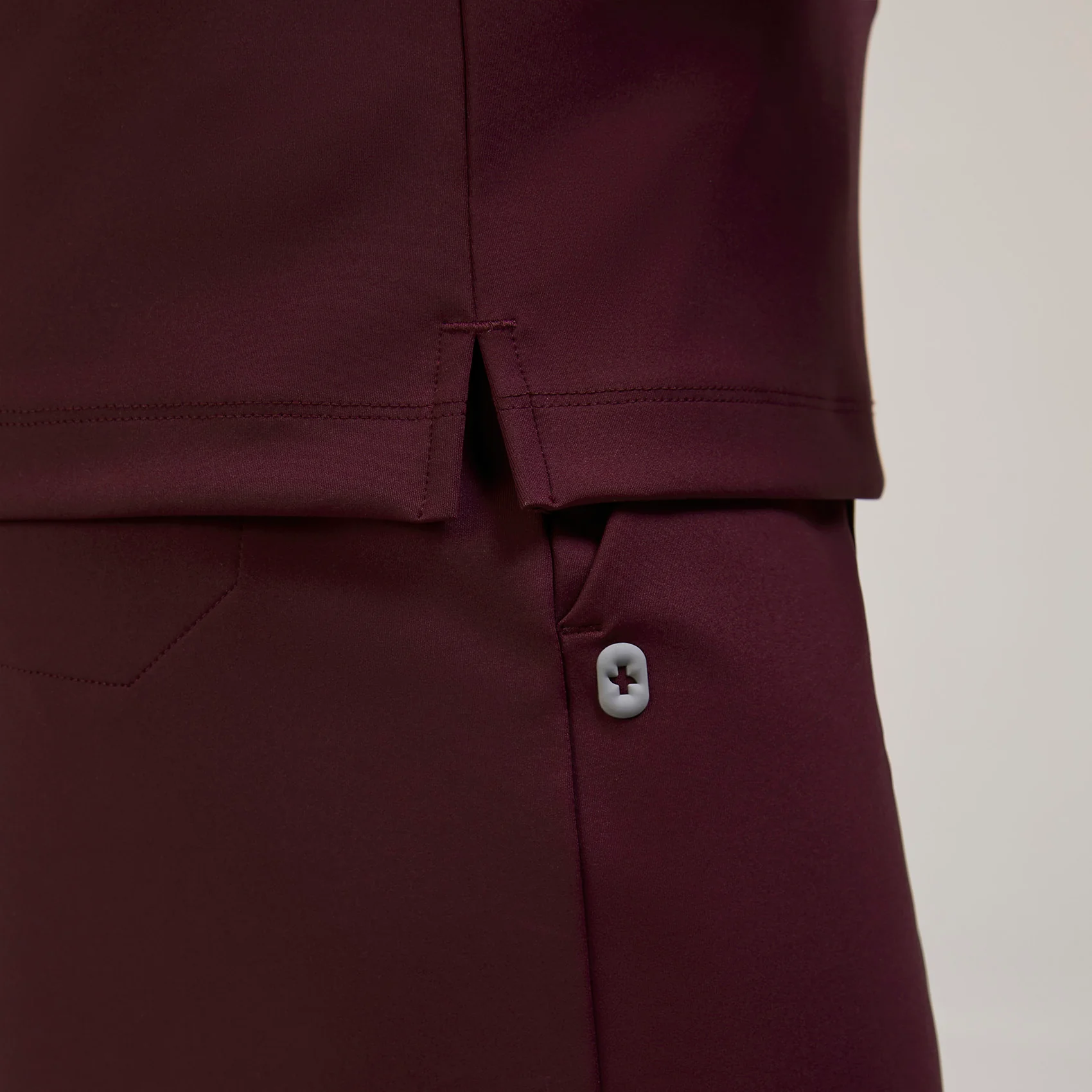 women's Burgundy Sona FORMx Slim V-Neck - Scrub Top™ - Image 7