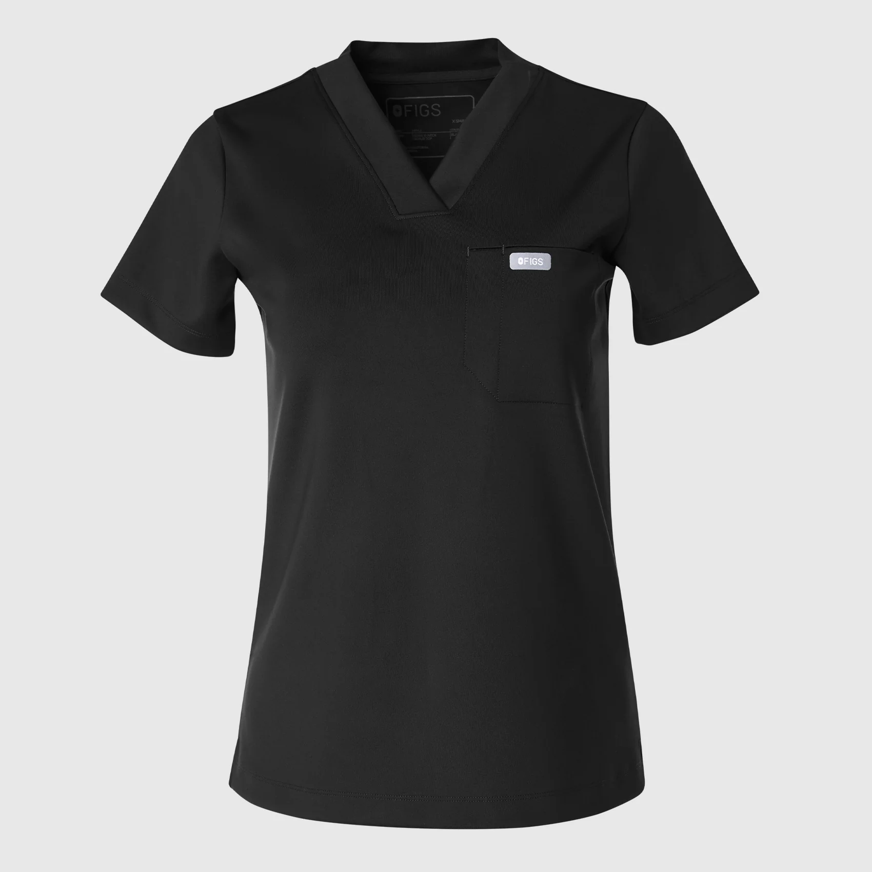 women's Black Sona FORMx Slim V-Neck - Scrub Top™ - Image 8