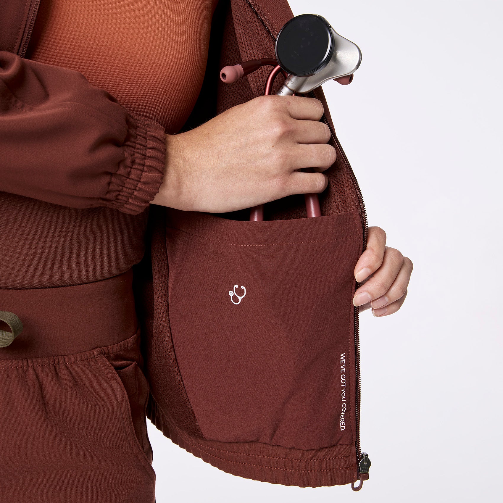 women's Walnut Sydney - Scrub Jacket - Image 8