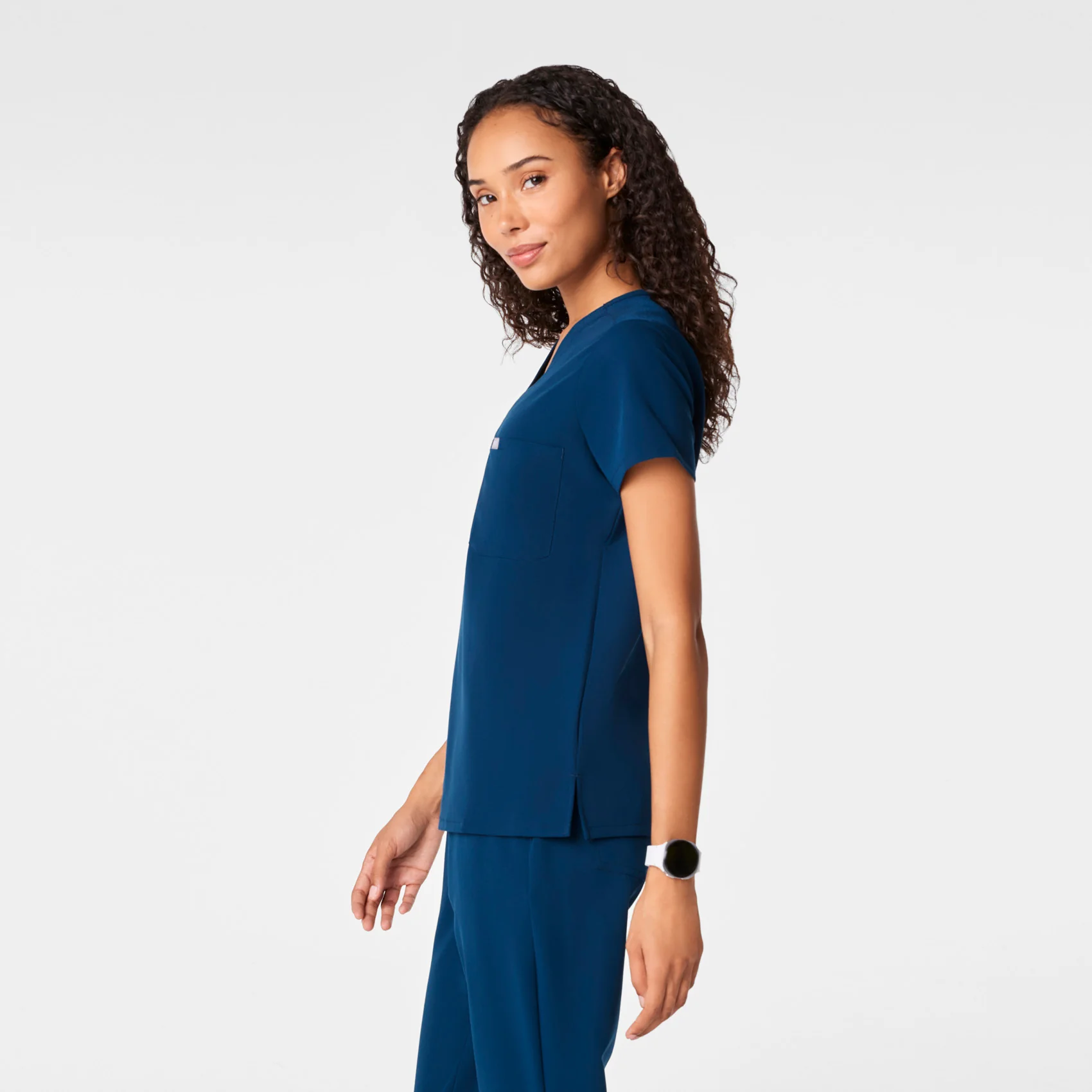 women's Team USA Blue FIGS x Team USA Catarina - One-Pocket Scrub Top™ - Image 3