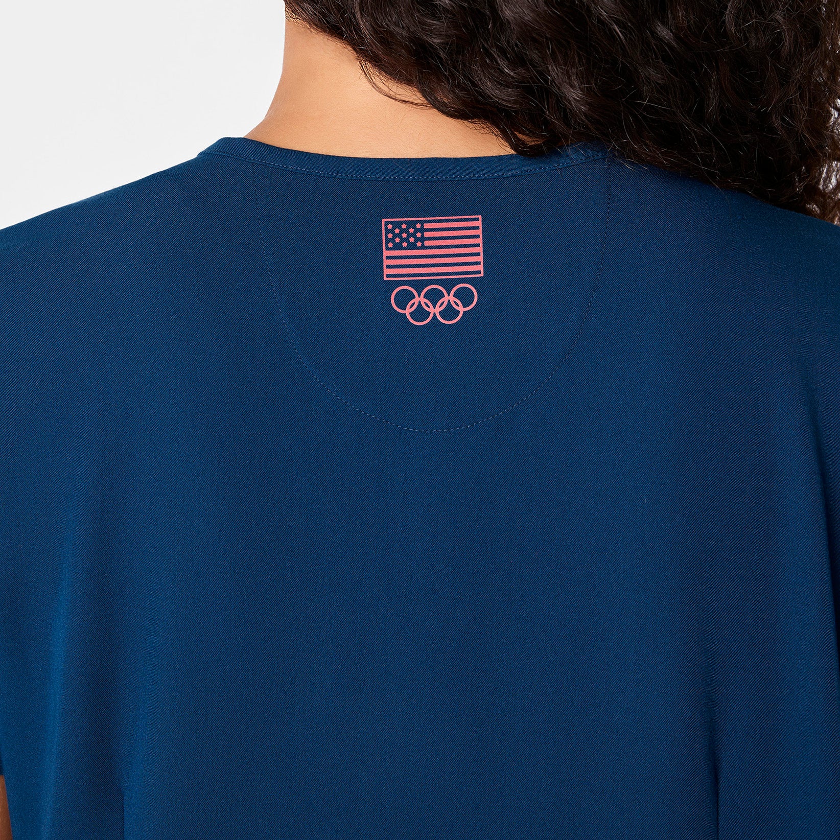 women's Team USA Blue FIGS x Team USA Catarina - One-Pocket Scrub Top™ - Image 5