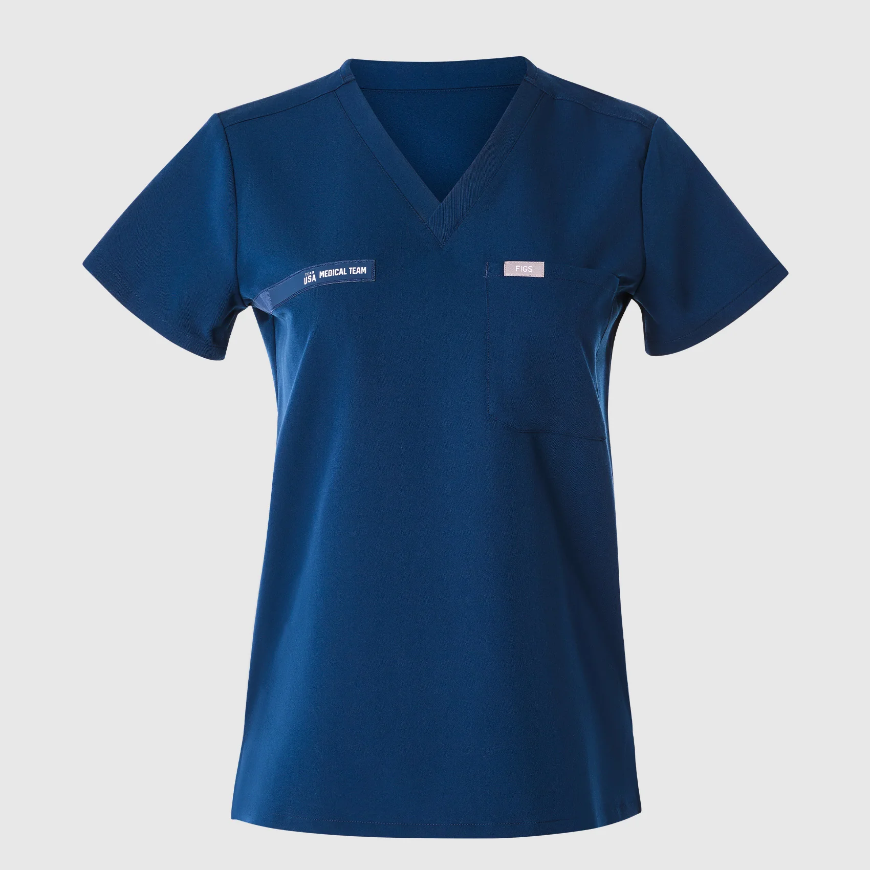 women's Team USA Blue FIGS x Team USA Catarina - One-Pocket Scrub Top™ - Image 8
