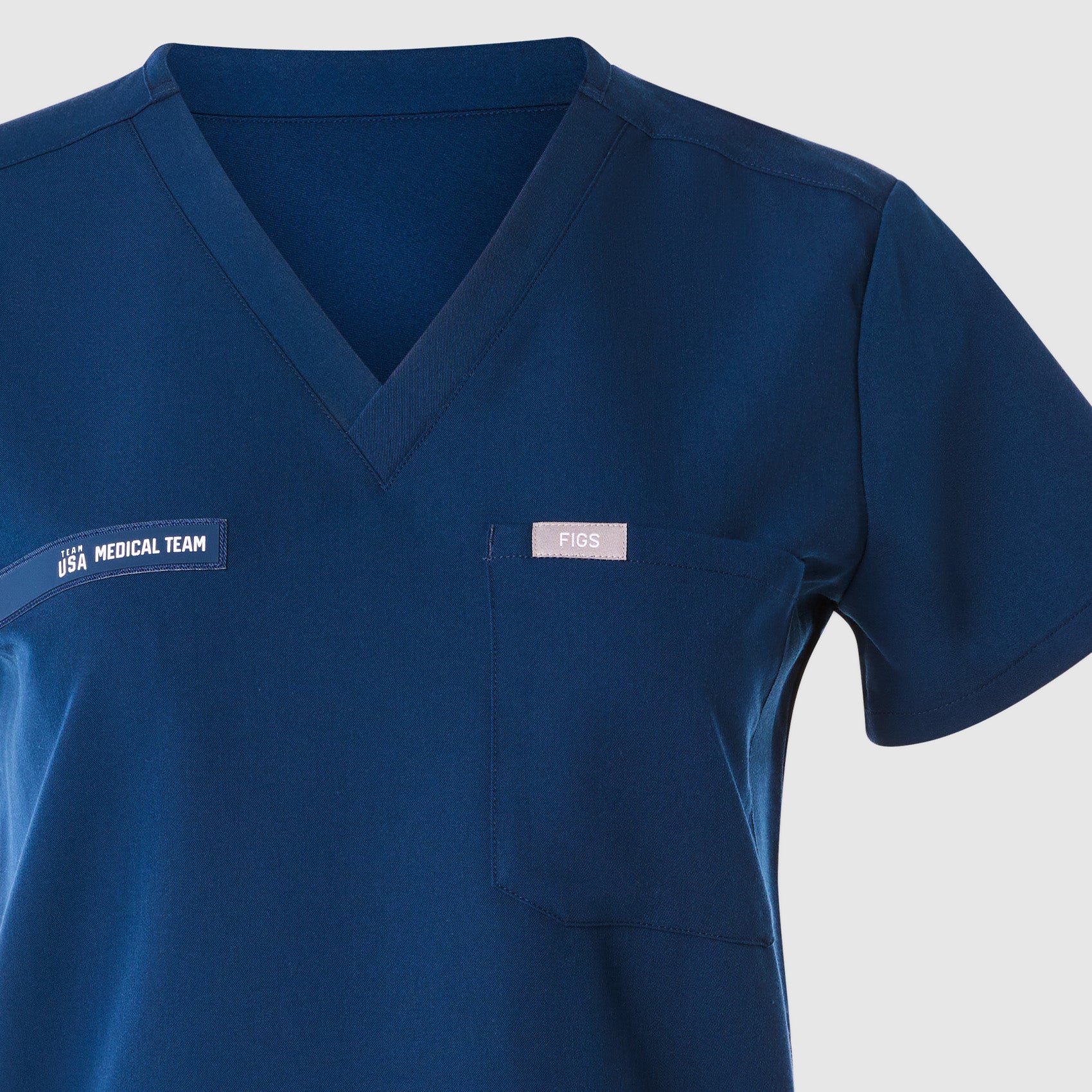 women's Team USA Blue FIGS x Team USA Catarina - One-Pocket Scrub Top™ - Image 9