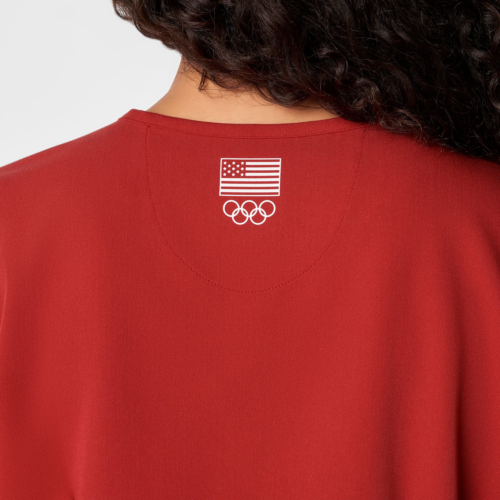 women's Team USA Red FIGS x Team USA Catarina - One-Pocket Scrub Top™ - Image 5