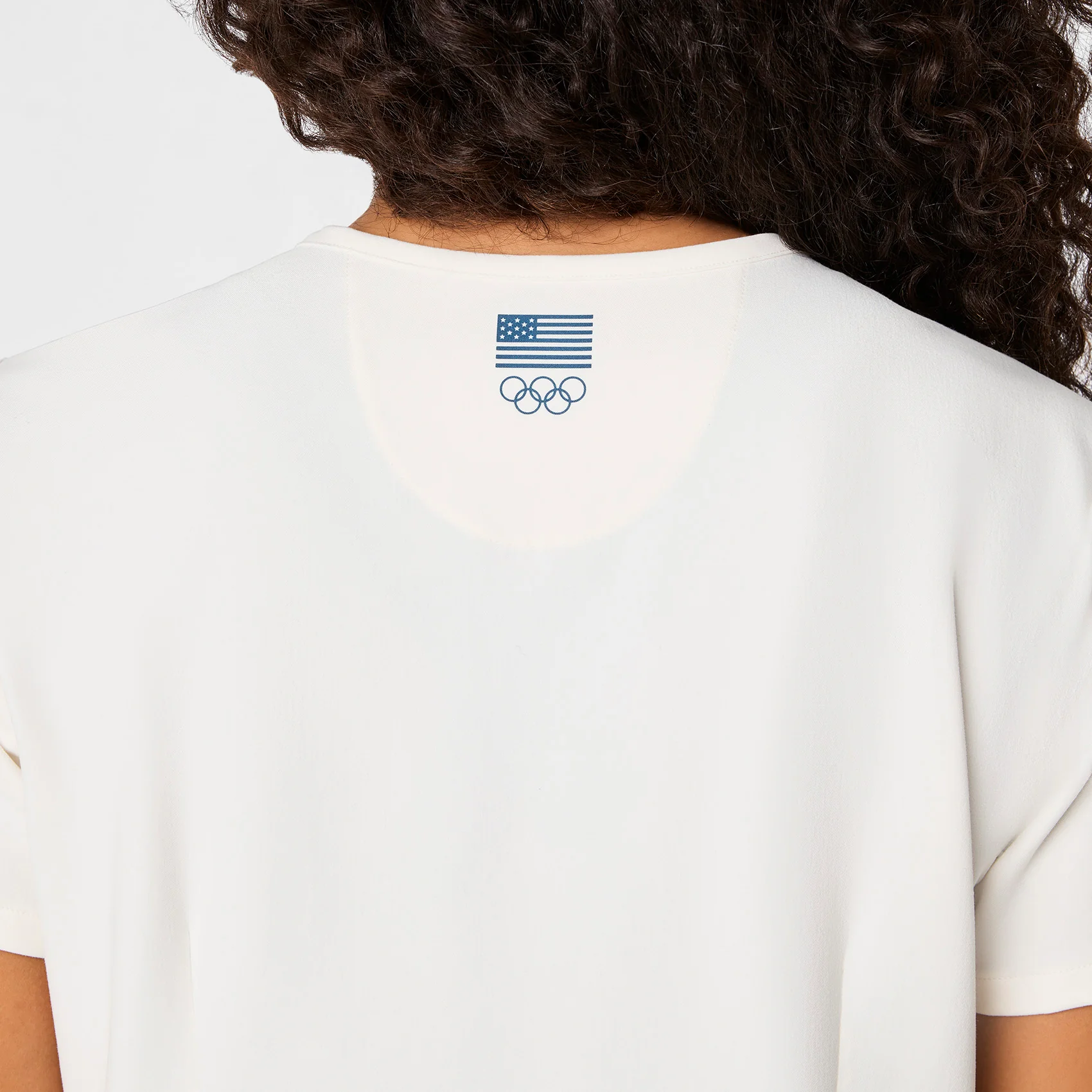 women's Off White FIGS x Team USA Catarina Petite - One-Pocket Scrub Top™ - Image 5