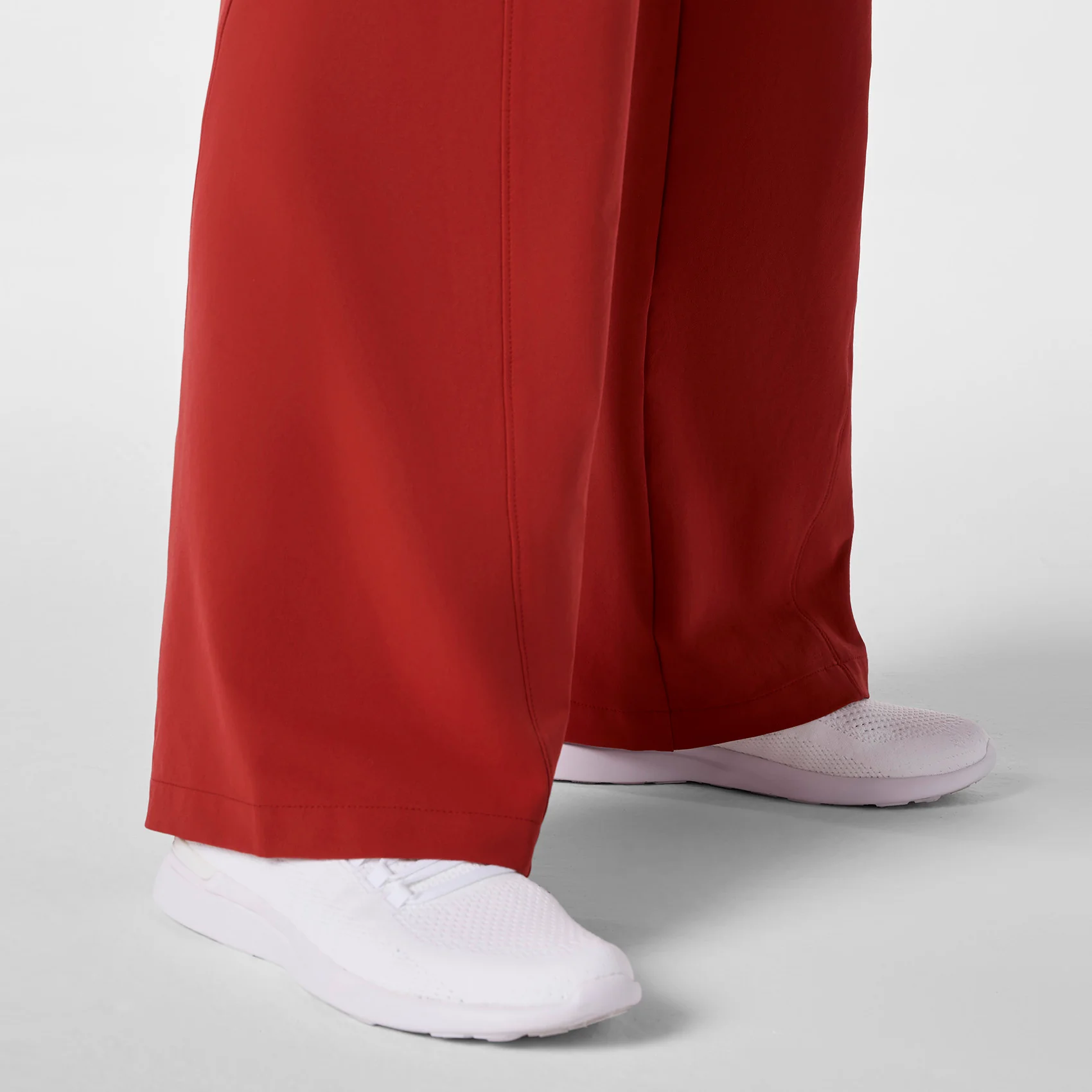 women's Team USA Red FIGS x Team USA High Waisted FIBREx Wide Leg - Tall Scrub Pant - Image 9