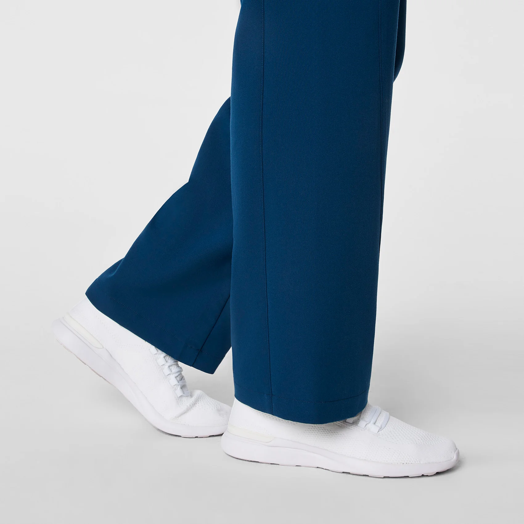 women's Team USA Blue FIGS x Team USA High Waisted Wide Leg - Petite Scrub Pant - Image 9