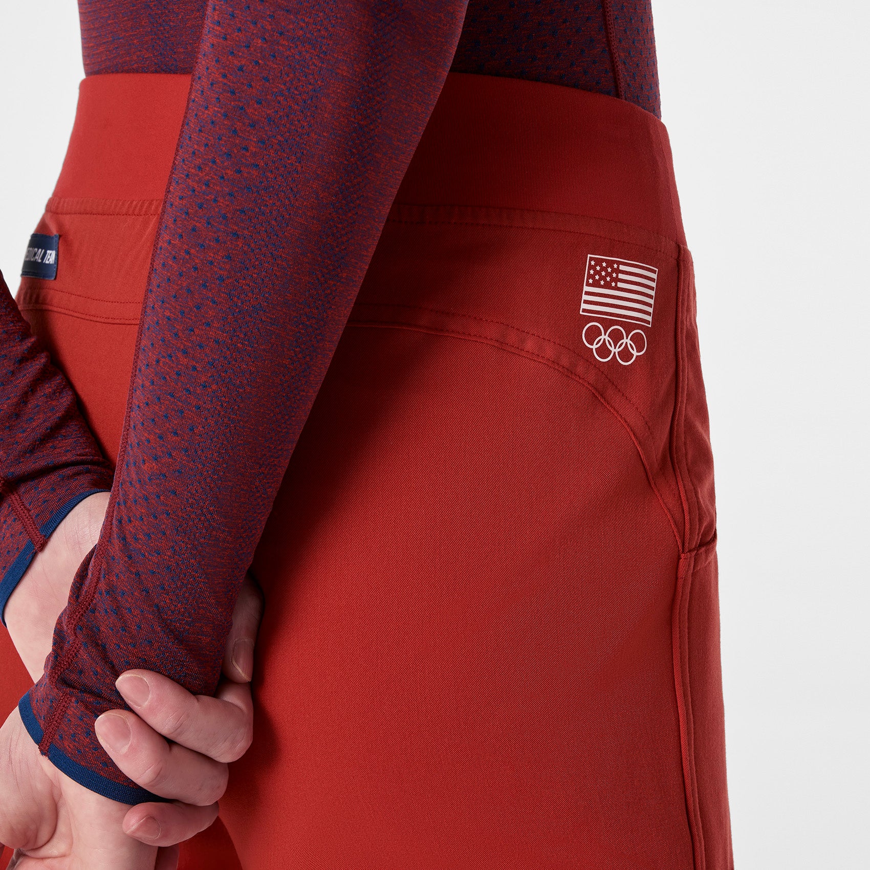 women's Team USA Red FIGS x Team USA Kade - Petite Cargo Scrub Pant™ - Image 7