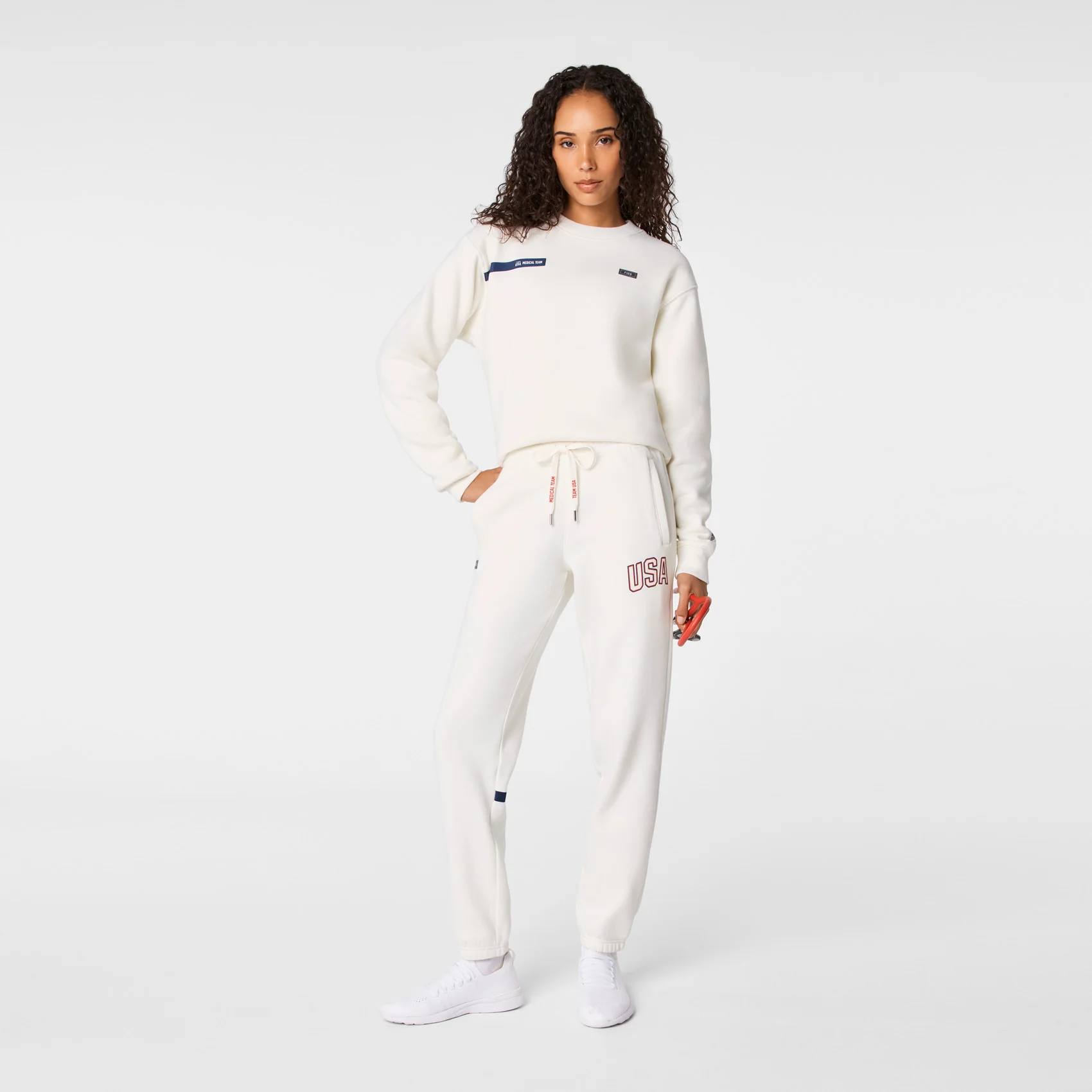 women's Off White FIGS x Team USA Off-Shift - Relaxed Jogger Sweatpants™ - Image 2