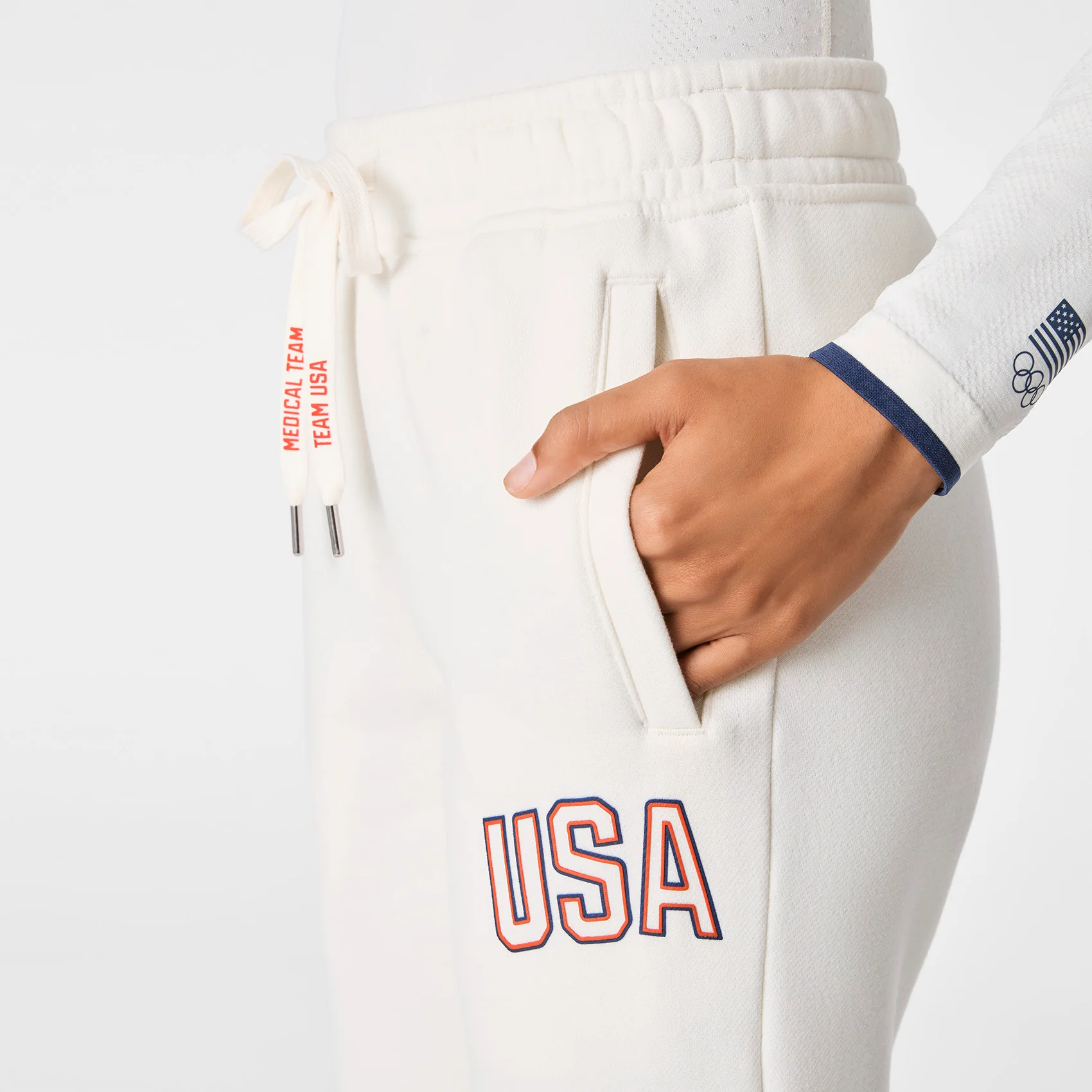 women's Off White FIGS x Team USA Off-Shift - Relaxed Jogger Sweatpants™ - Image 8
