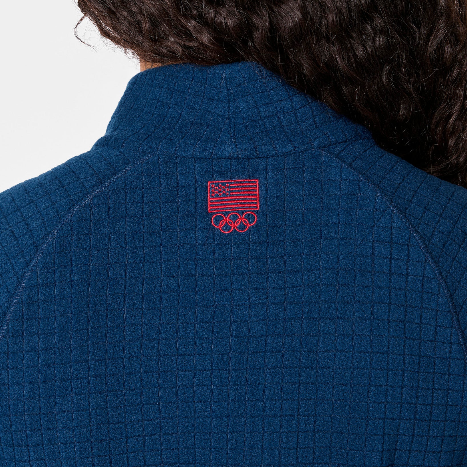 women's Team USA Blue FIGS x Team USA On-Shift - Fleece ¼ Zip Top™ - Image 6