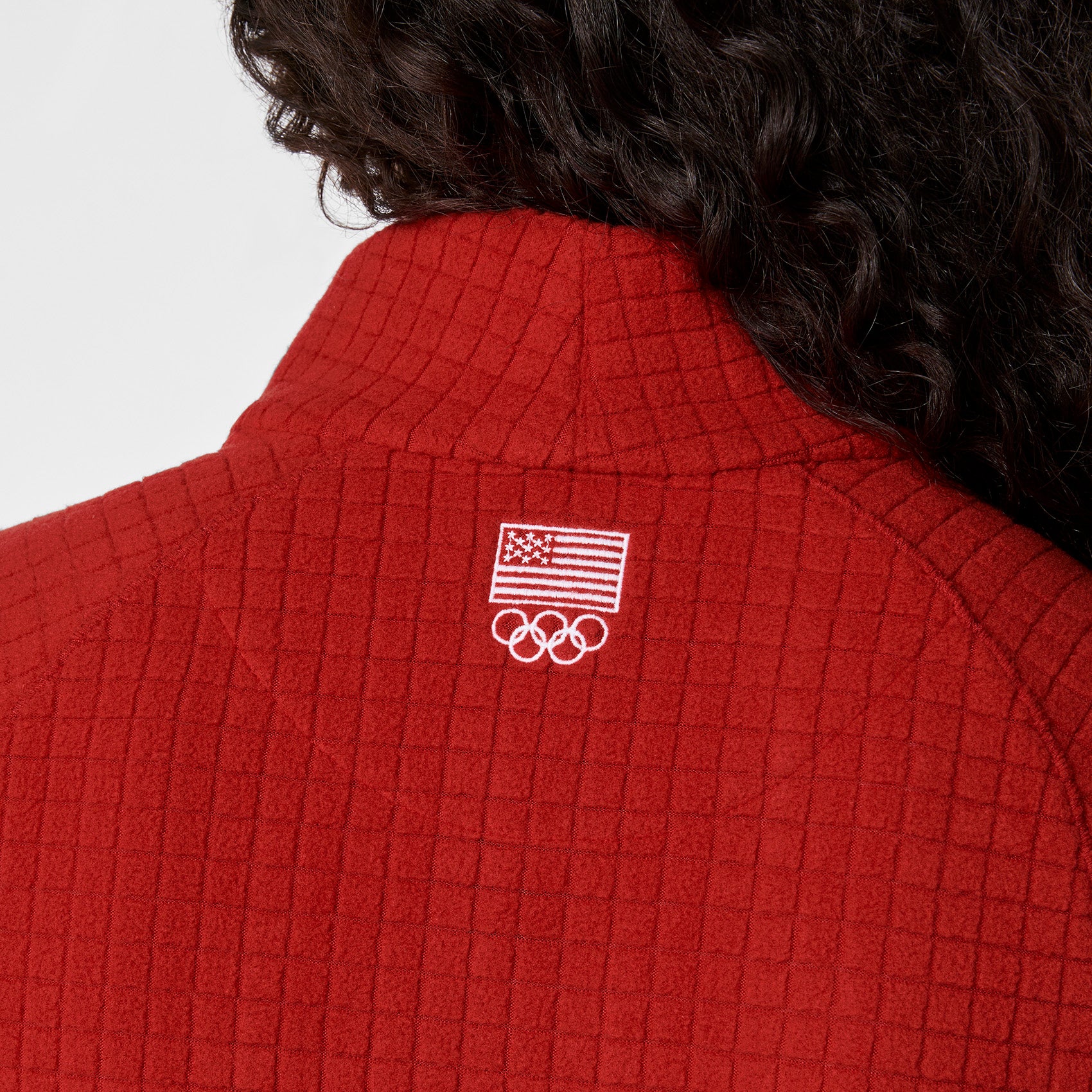 women's Team USA Red FIGS x Team USA On-Shift - Fleece ¼ Zip Top™ - Image 6