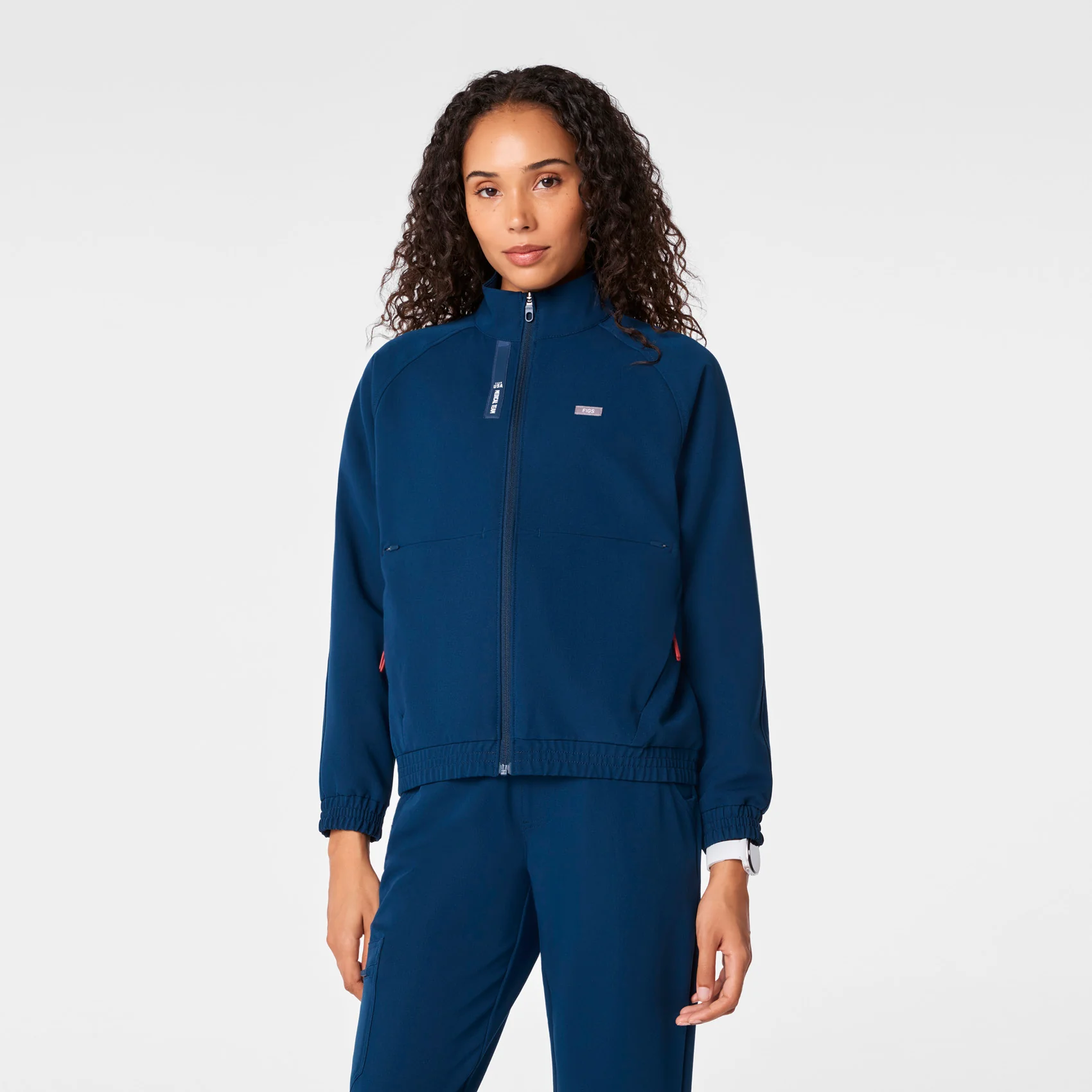 women's Team USA Blue FIGS x Team USA Sydney - Scrub Jacket