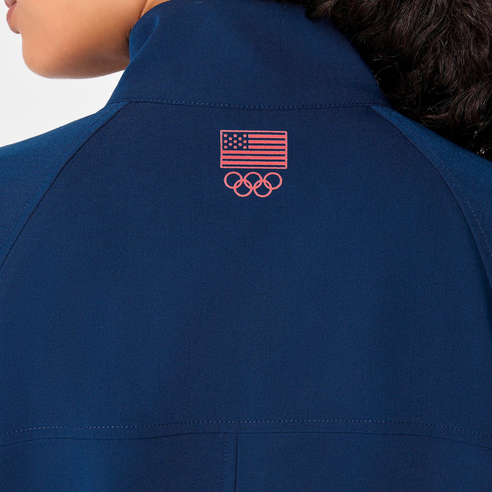 women's Team USA Blue FIGS x Team USA Sydney - Scrub Jacket - Image 5