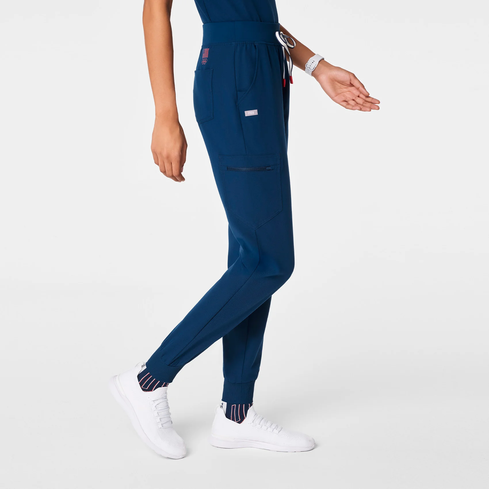women's Team USA Blue FIGS x Team USA Zamora - Jogger Scrub Pant™ - Image 3