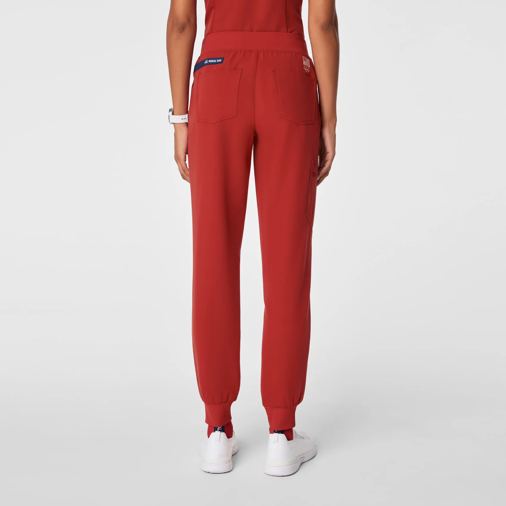women's Team USA Red FIGS x Team USA Zamora - Jogger Scrub Pant™ - Image 4