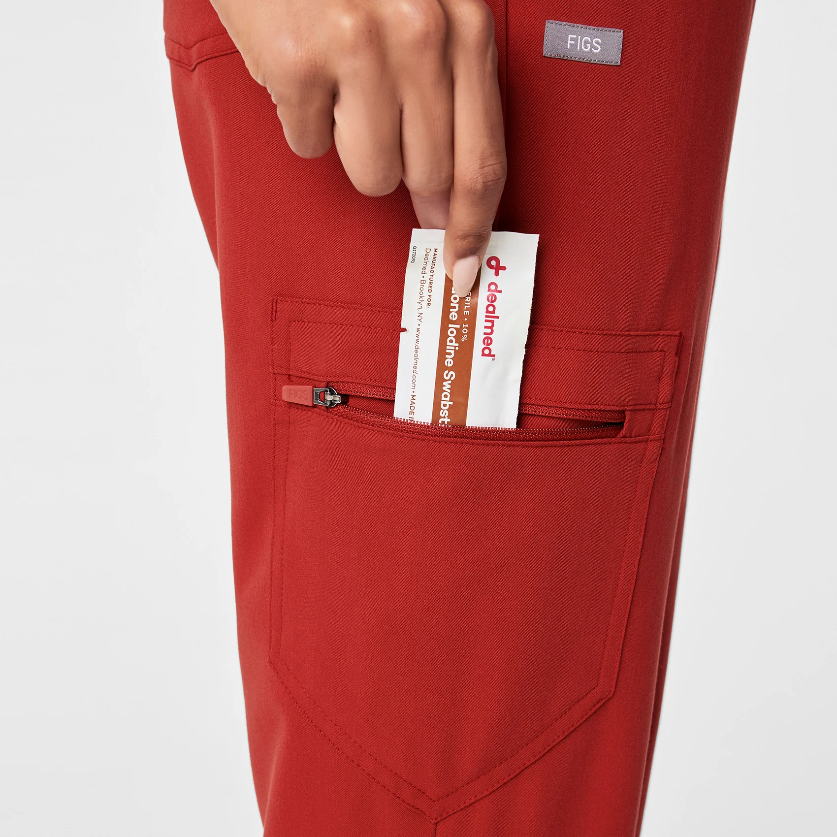 women's Team USA Red FIGS x Team USA Zamora - Petite Jogger Scrub Pant™ - Image 9