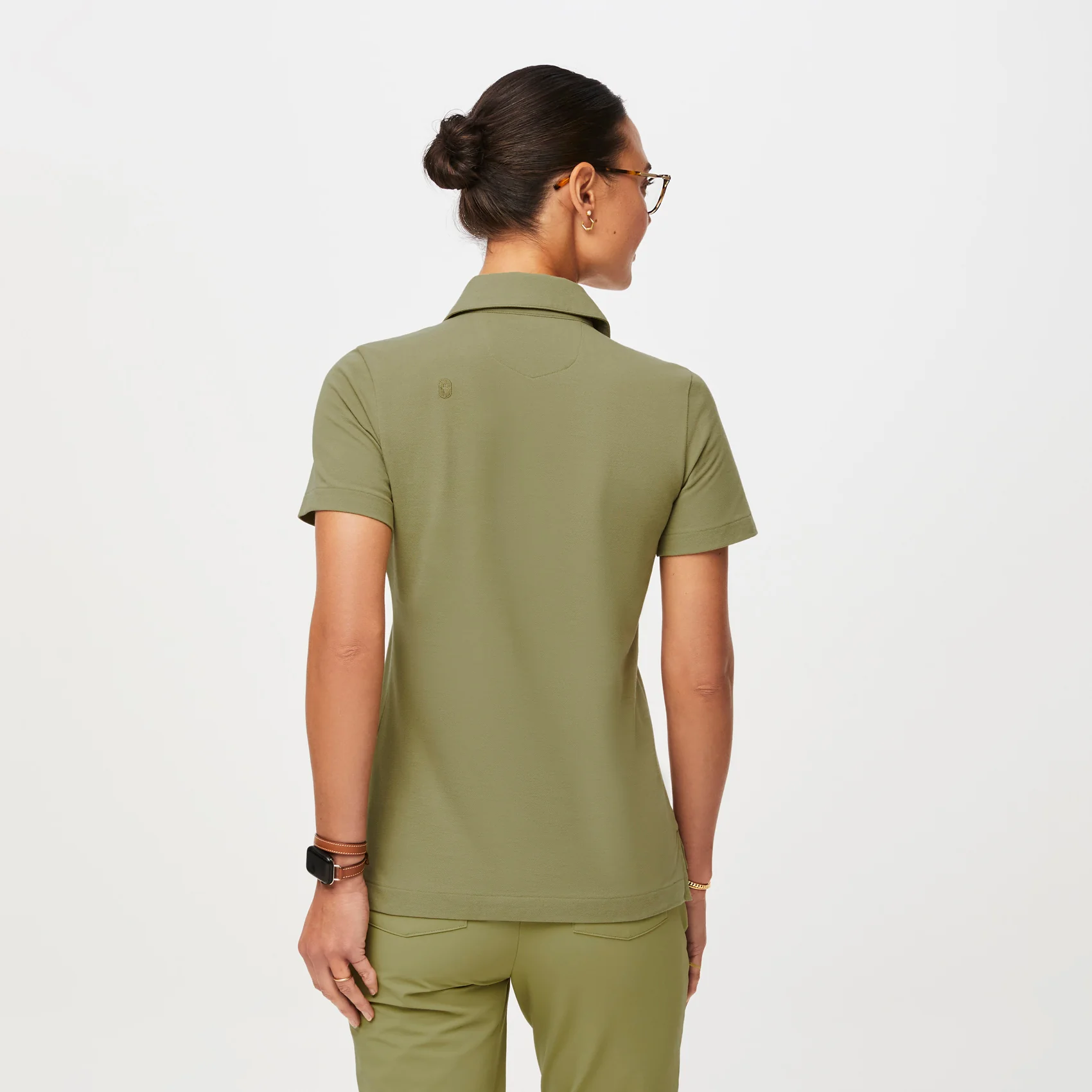 women's Sage FIGSPRO™ Pique - Shortsleeve Polo - Image 4