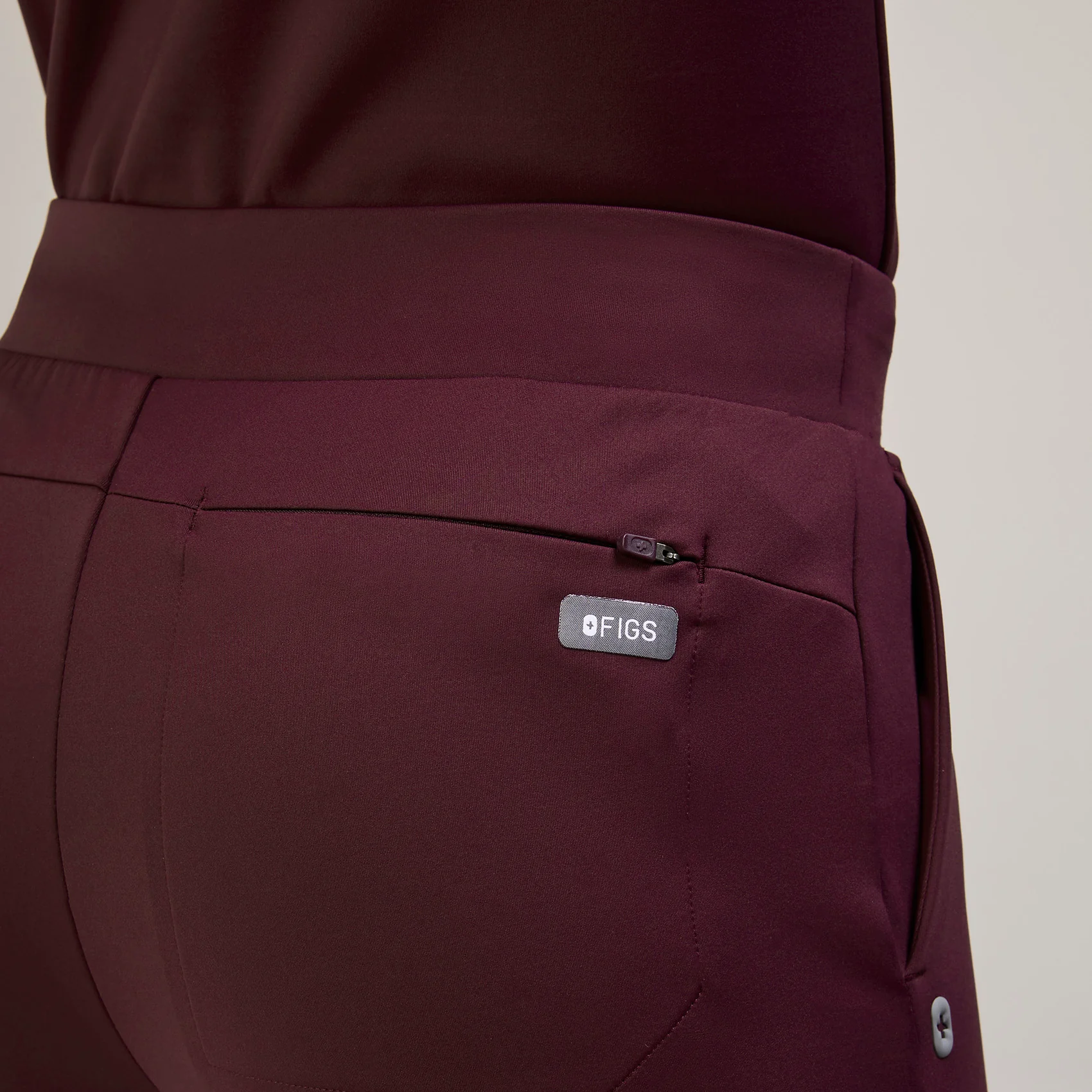 women's Burgundy Tena FORMx Slim Tapered - Scrub Pant™ - Image 5