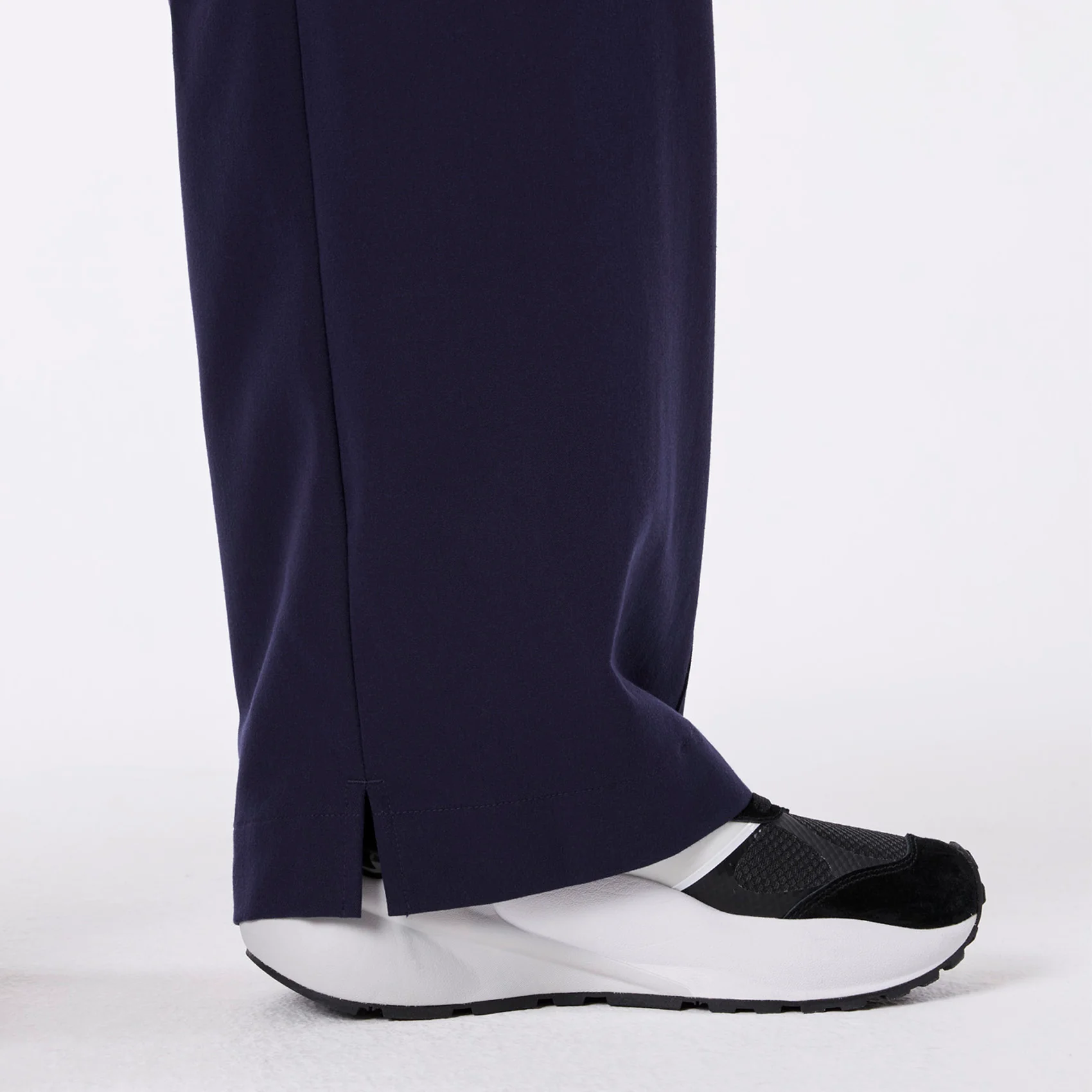 women's Navy Ultra High Rise Shelby Wide Leg - Petite Scrub Pant - Image 9