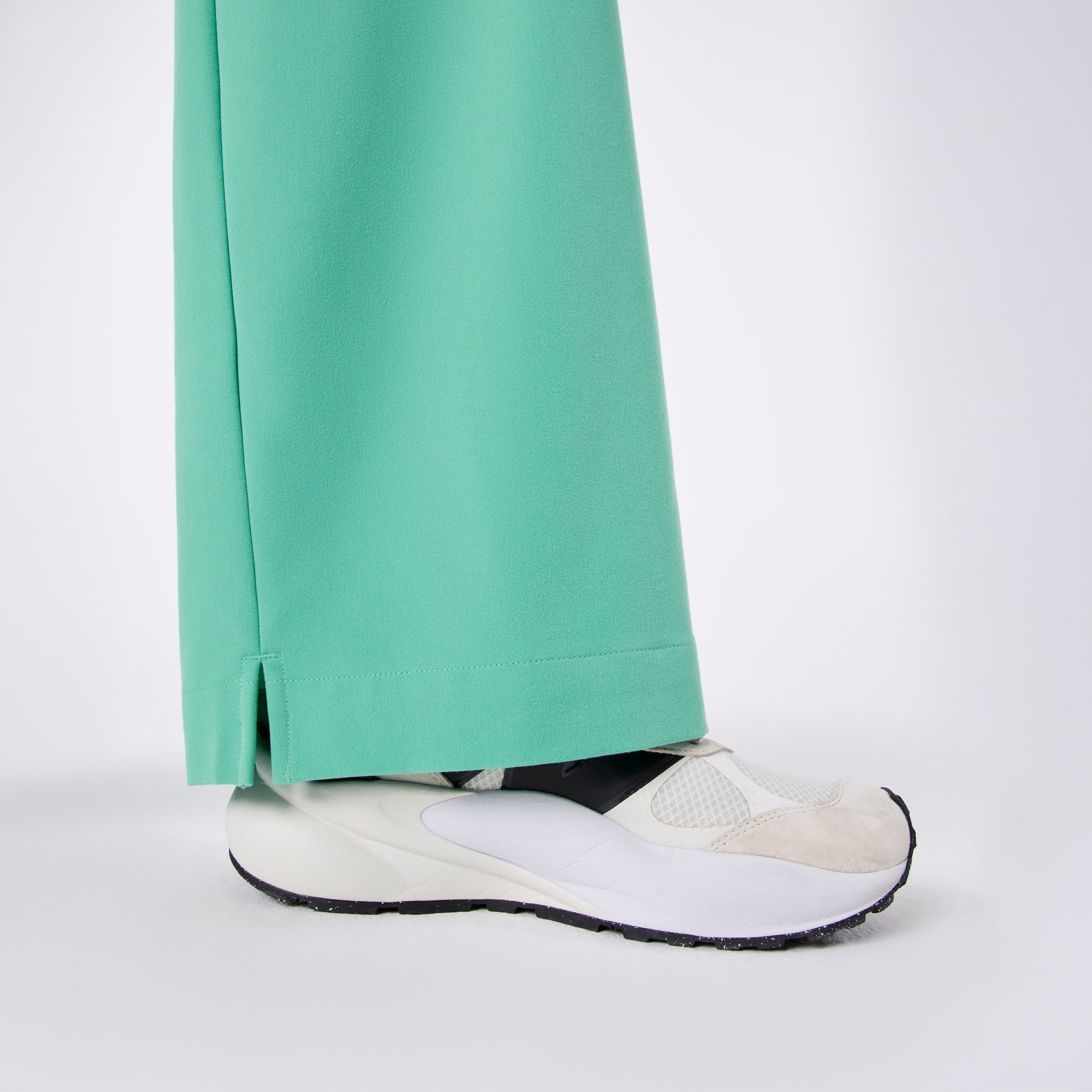 women's Surgical Green Ultra High Rise Shelby Wide Leg - Scrub Pant - Image 9