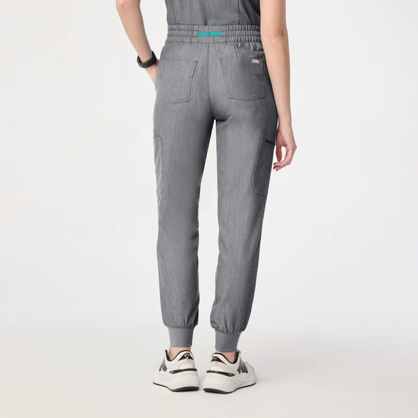 women's Graphite High Waisted Uman Relaxed - Jogger Scrub Pant - Image 4