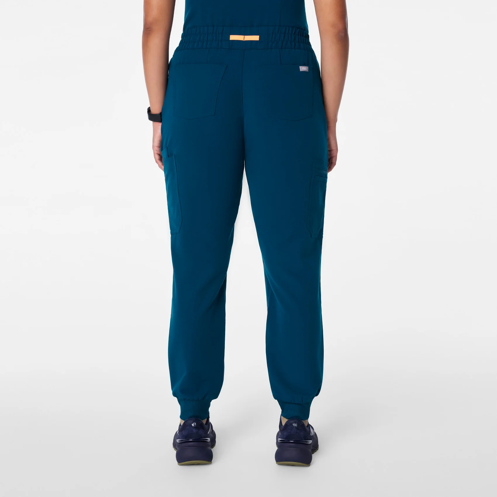 women's Deep Reef High Waisted Uman Relaxed - Petite Jogger Scrub Pant - Image 4