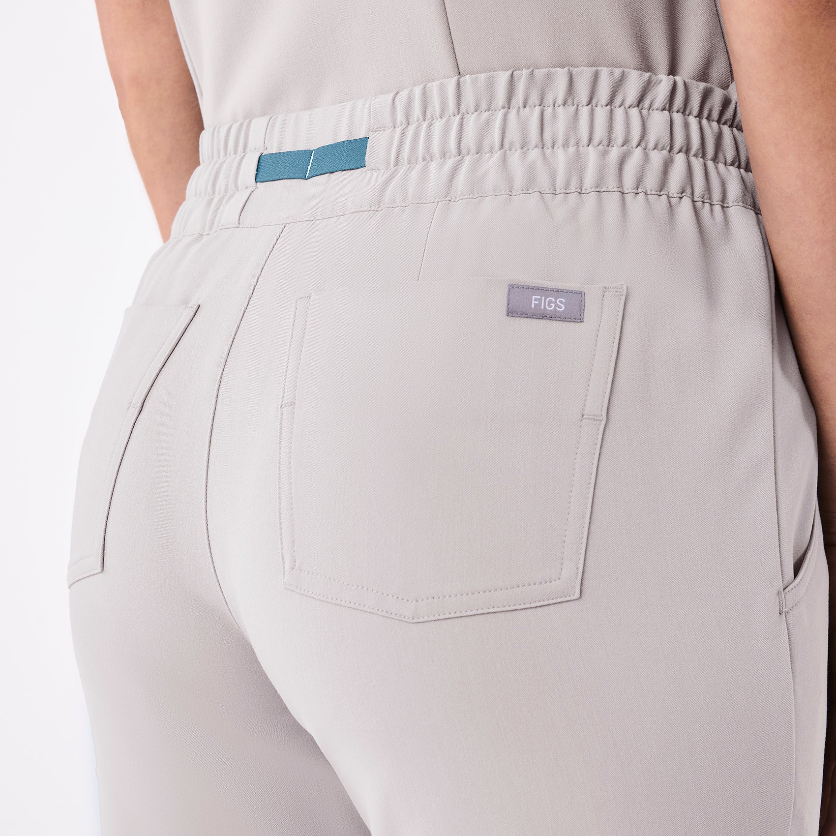 women's Slate High Waisted Uman Relaxed - Petite Jogger Scrub Pant - Image 5