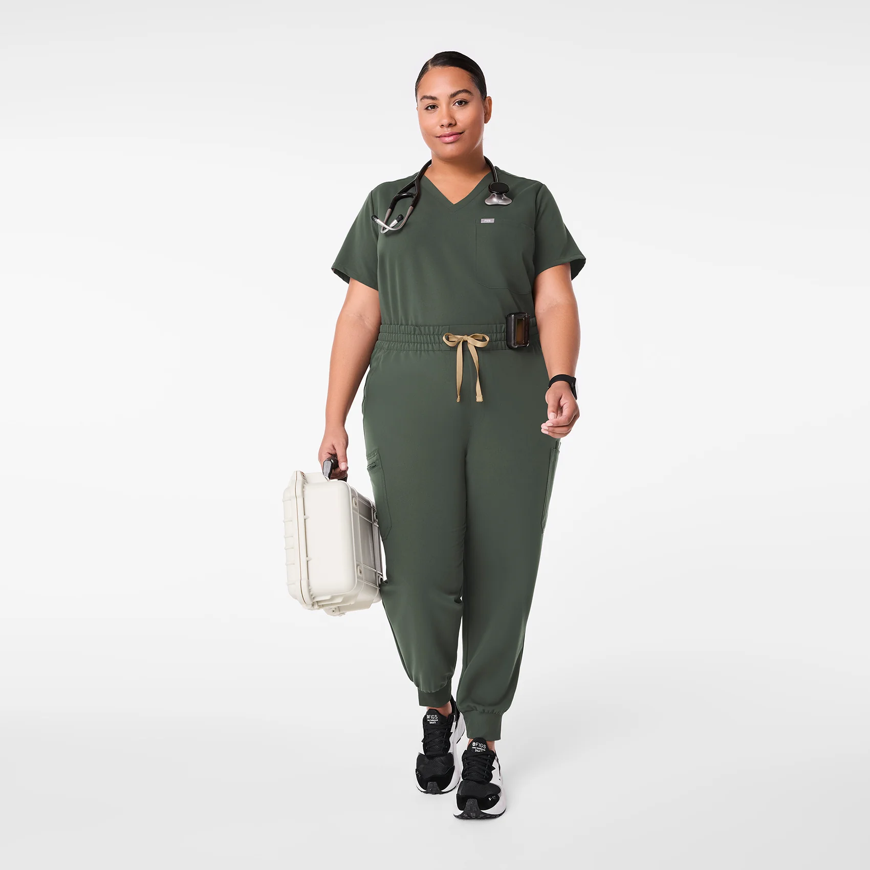 women's Moss High Waisted Uman Relaxed - Tall Jogger Scrub Pant (3XL-6XL) - Image 2