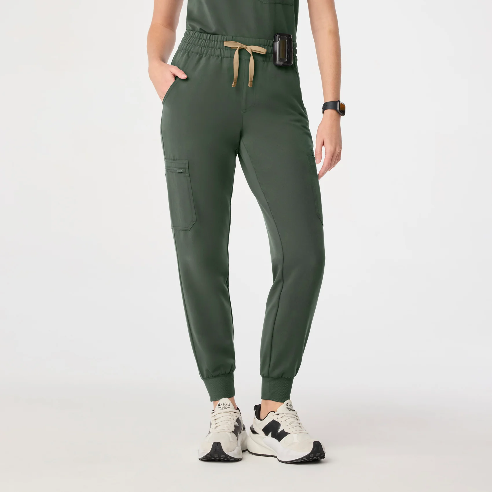 women's Moss High Waisted Uman Relaxed - Tall Jogger Scrub Pant