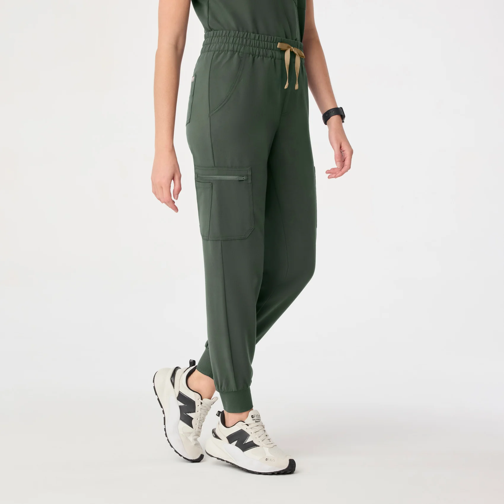 women's Moss High Waisted Uman Relaxed - Tall Jogger Scrub Pant - Image 3