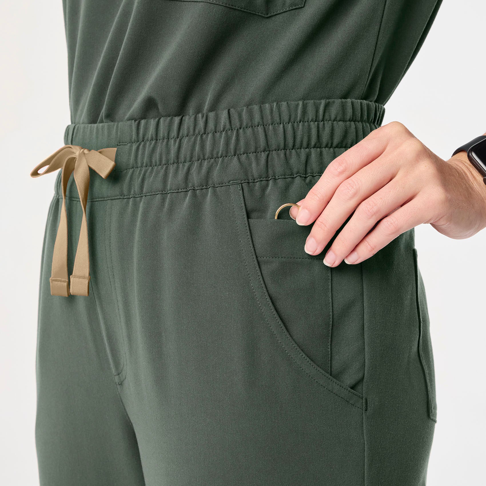 women's Moss High Waisted Uman Relaxed - Tall Jogger Scrub Pant - Image 6