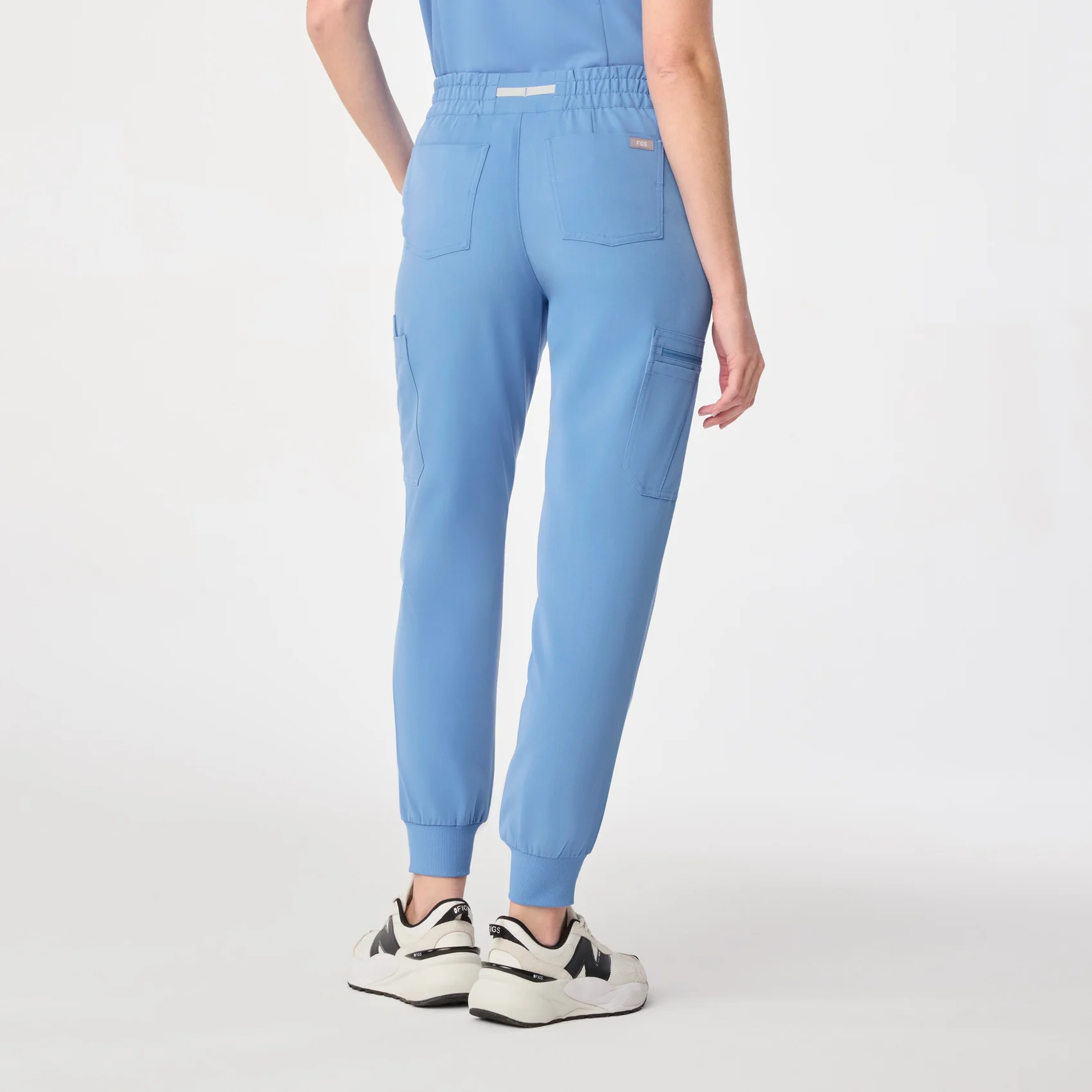 women's Ceil Blue Uman Relaxed - Jogger Scrub Pant - Image 4