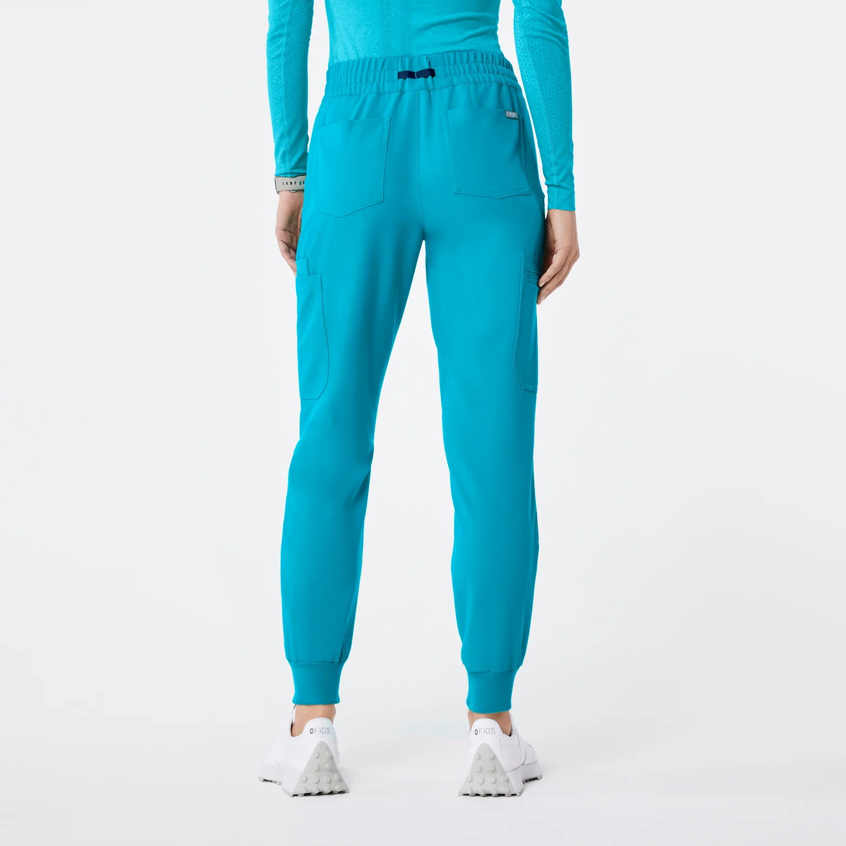 women's Teal Uman Relaxed - Jogger Scrub Pant - Image 4