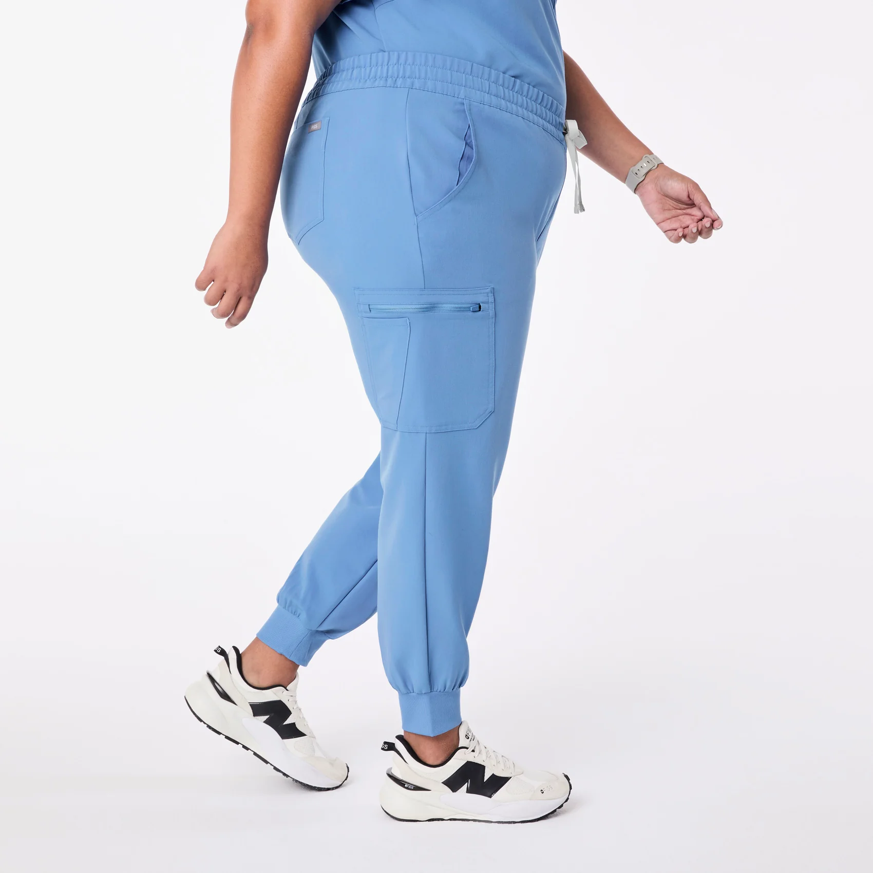 women's Ceil Blue Uman Relaxed - Petite Jogger Scrub Pant (3XL-6XL) - Image 3