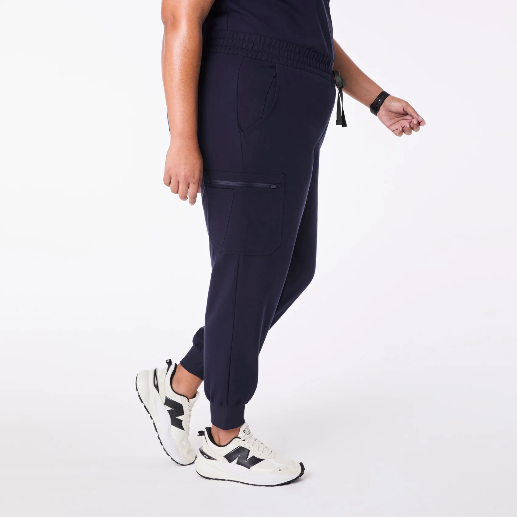 women's Navy Uman Relaxed - Petite Jogger Scrub Pant (3XL-6XL) - Image 3