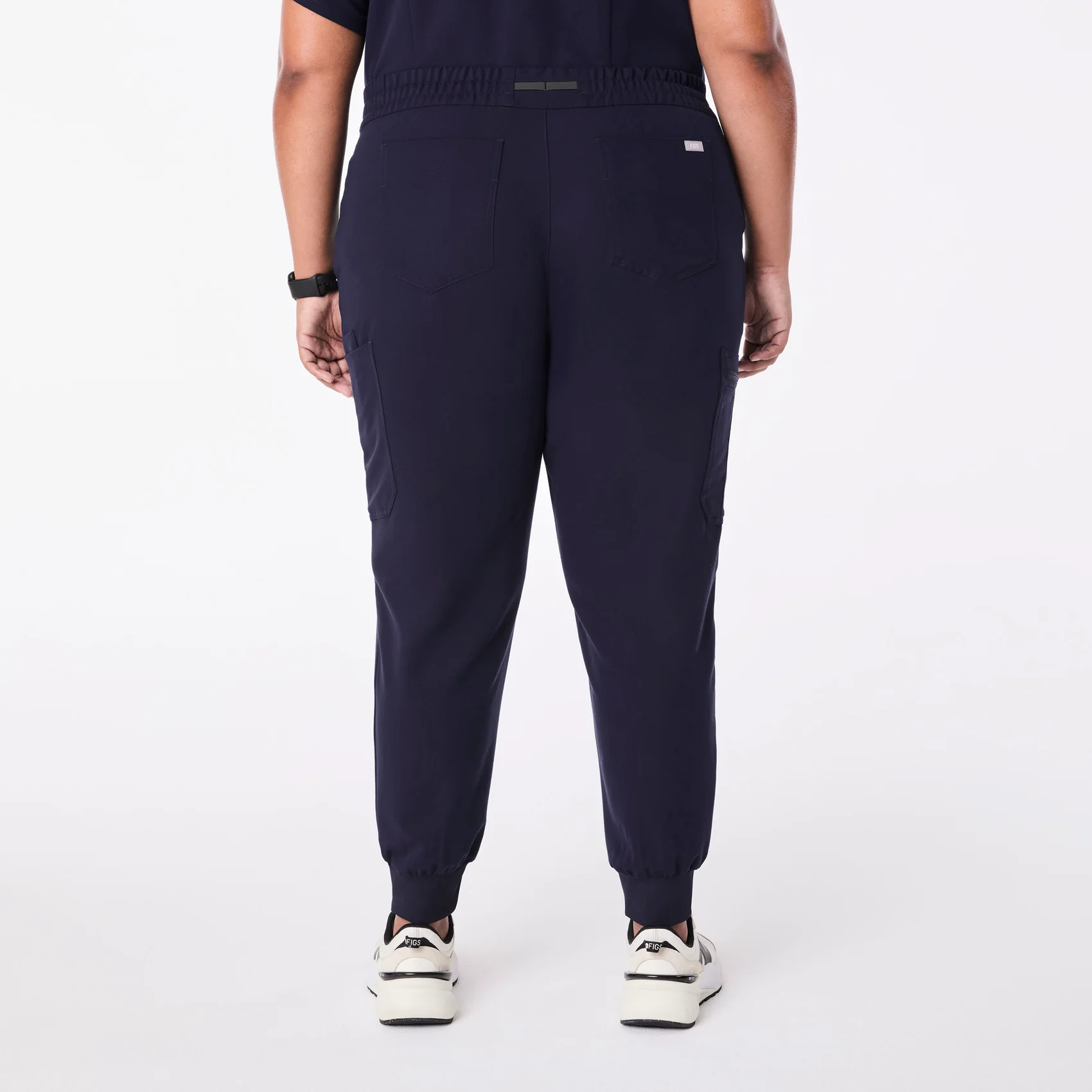 women's Navy Uman Relaxed - Petite Jogger Scrub Pant (3XL-6XL) - Image 4
