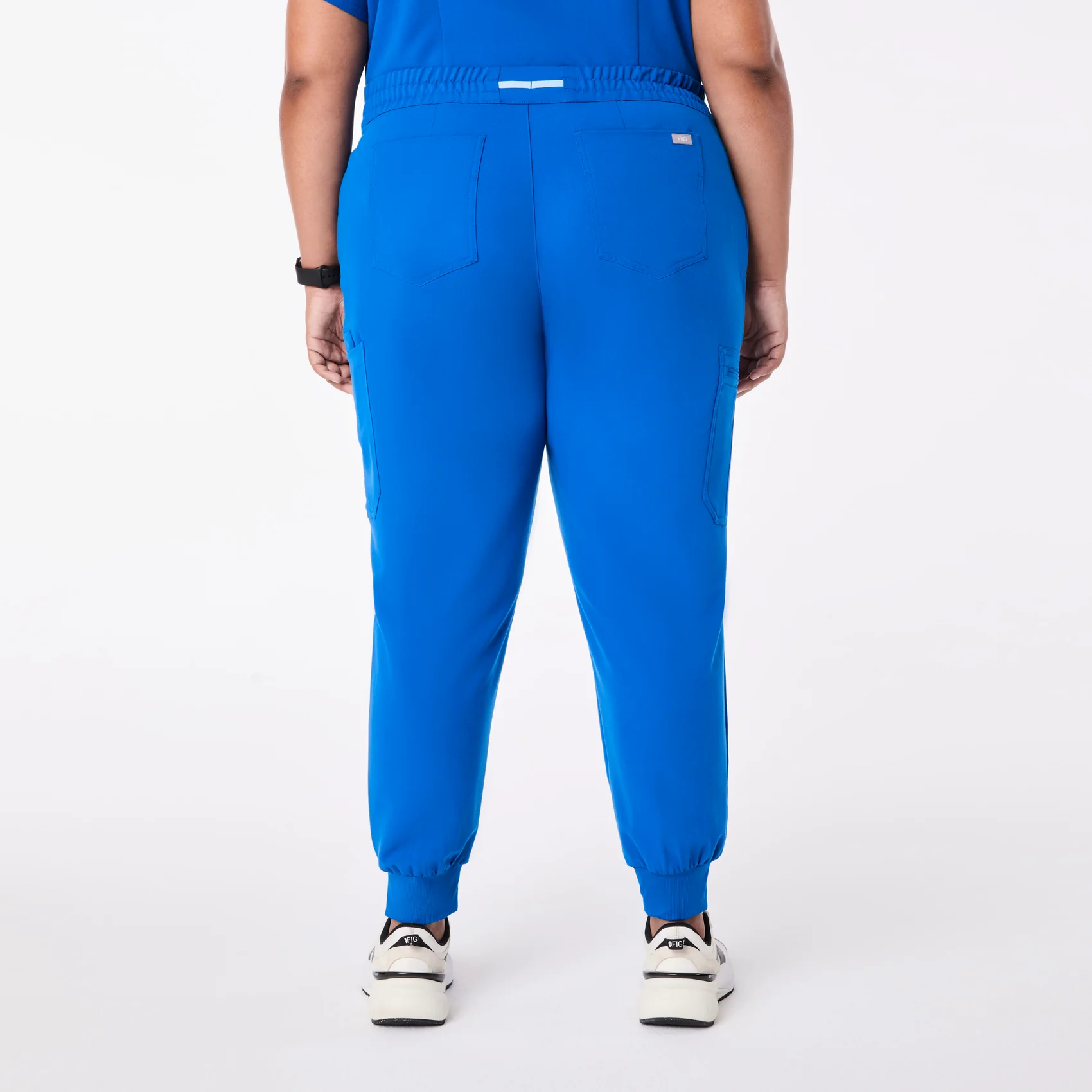 women's Royal Blue Uman Relaxed - Petite Jogger Scrub Pant (3XL-6XL) - Image 4